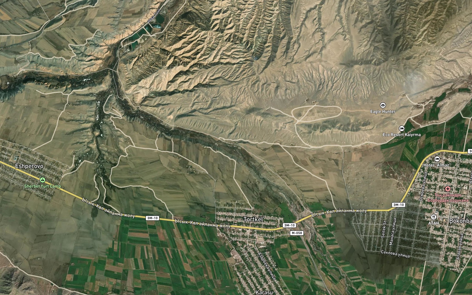 Satellite map of the Korumdu
