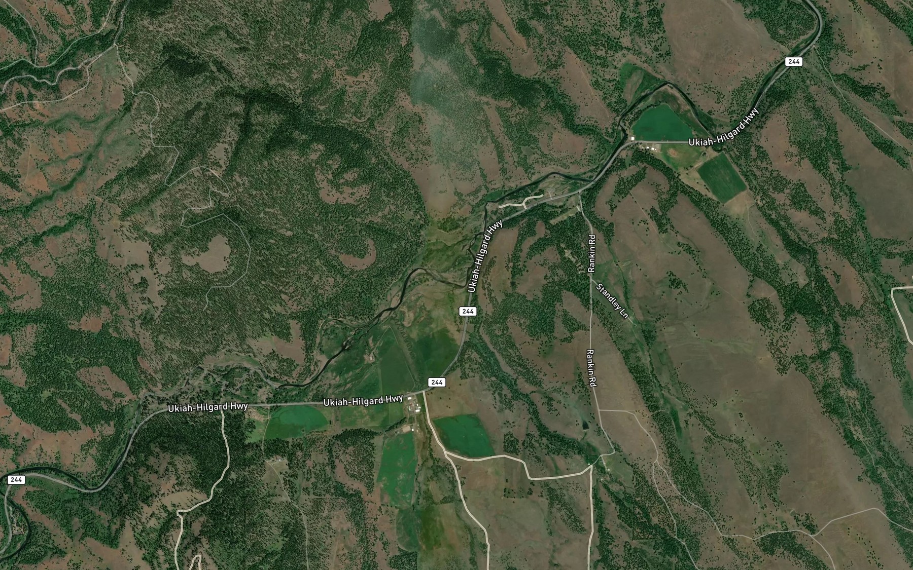 Satellite map of the Jordan Creek