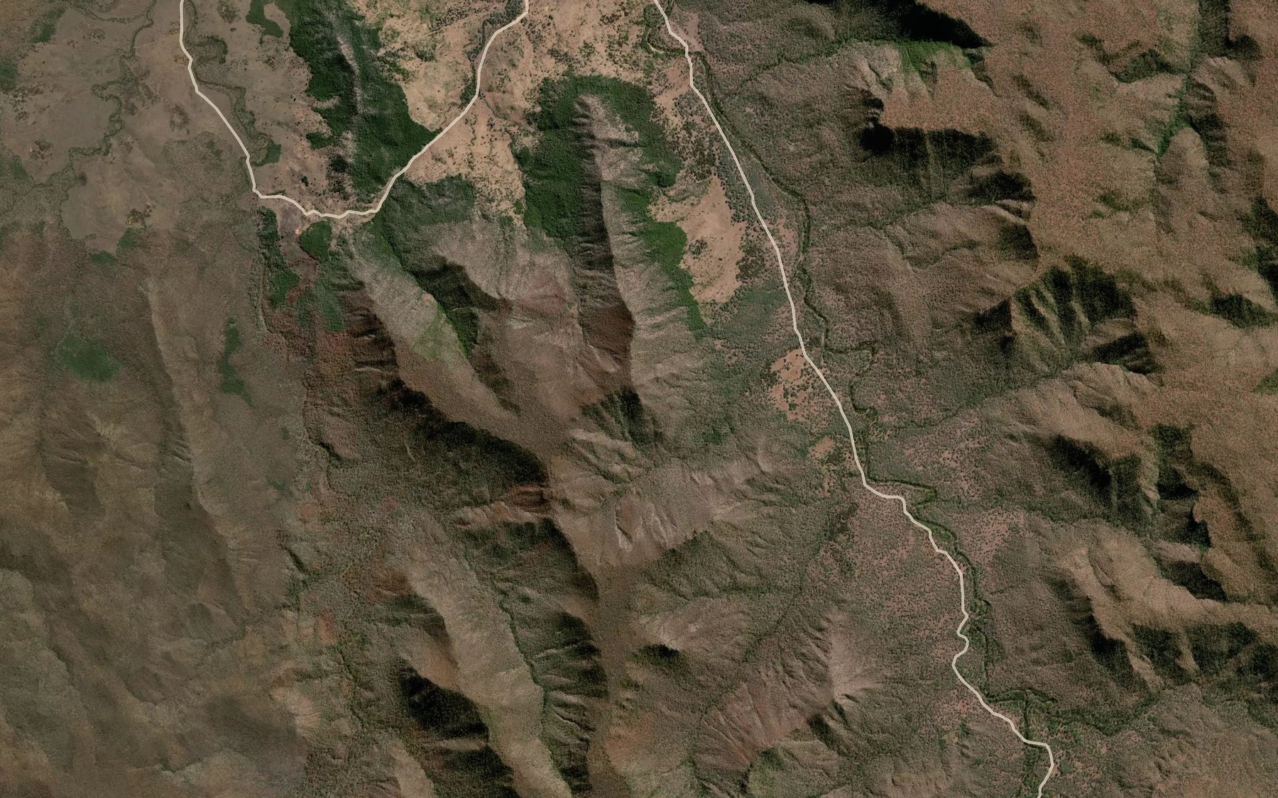 Satellite map of the Bulldog Springs