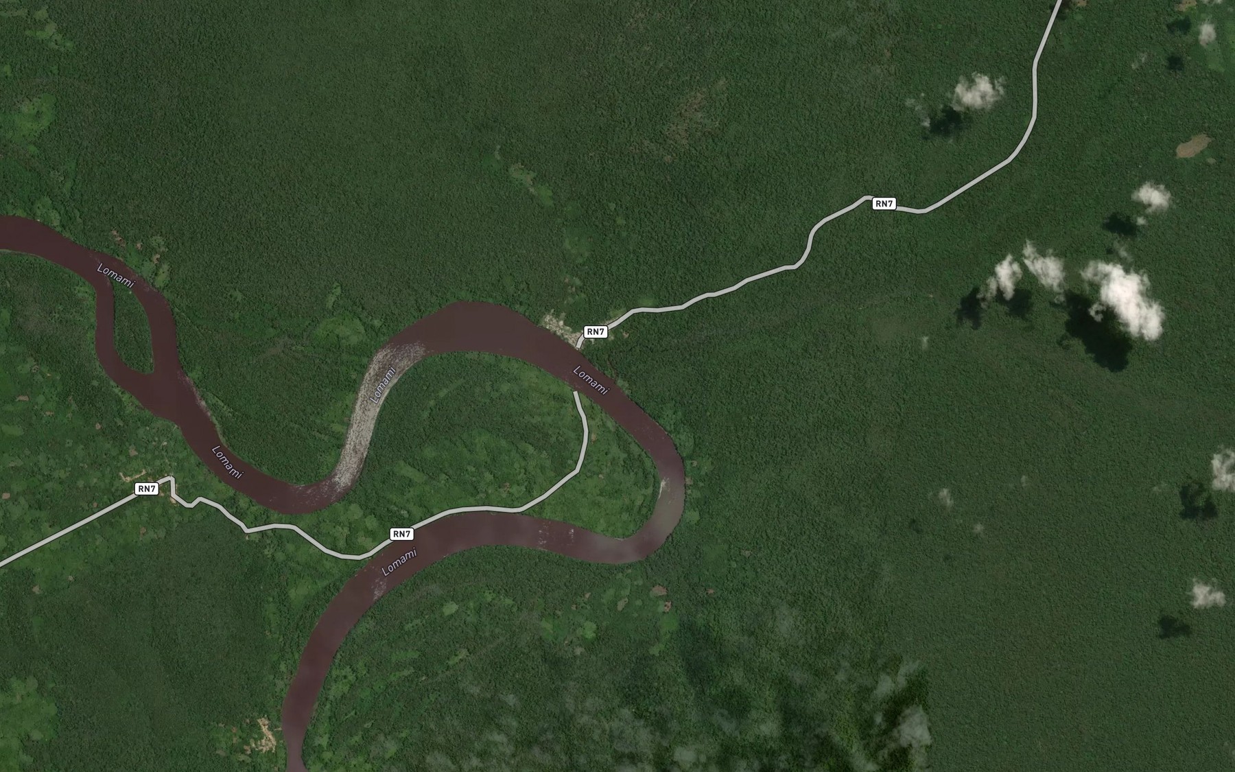 Satellite map of the Longoye