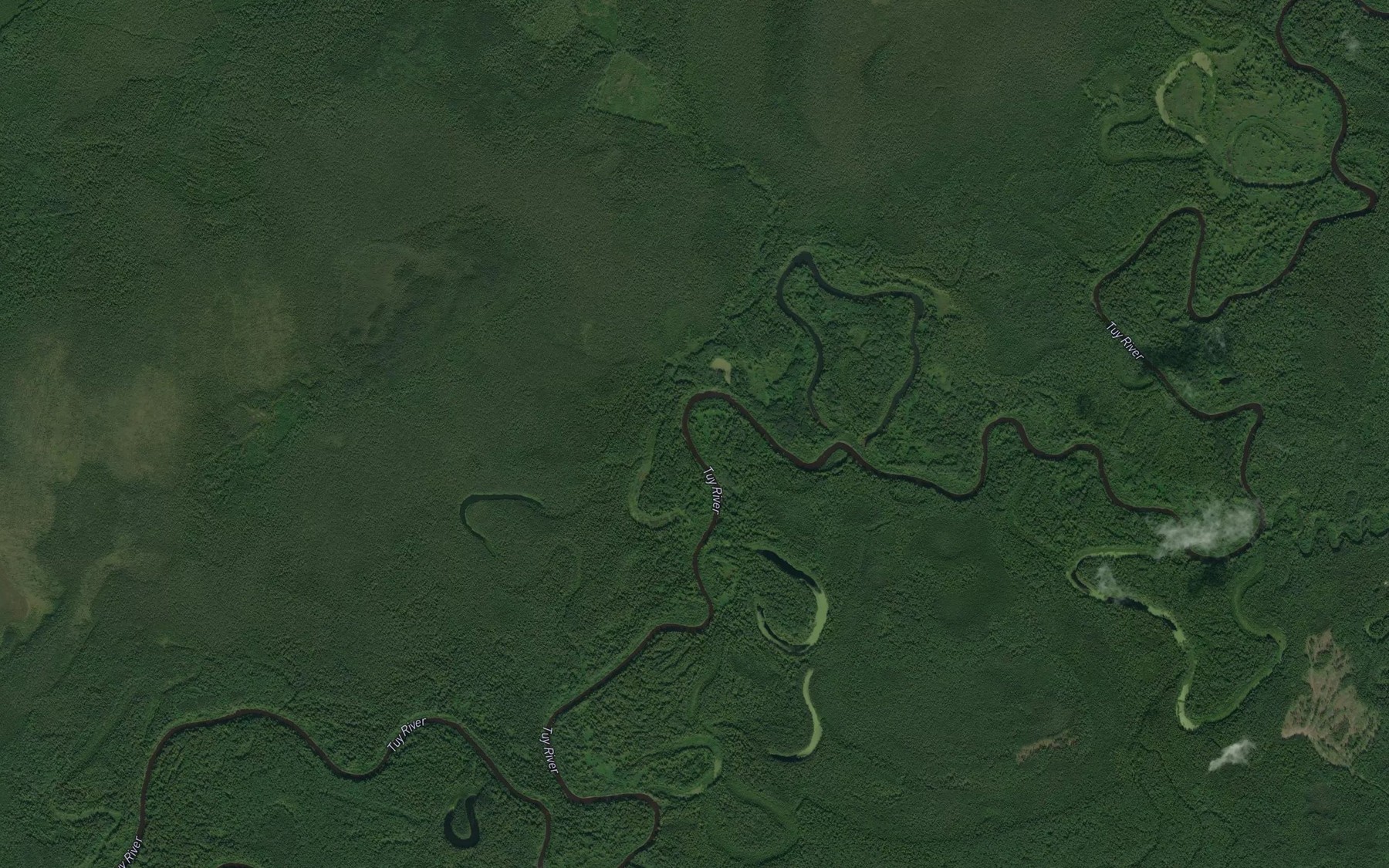 Satellite map of the Urguza