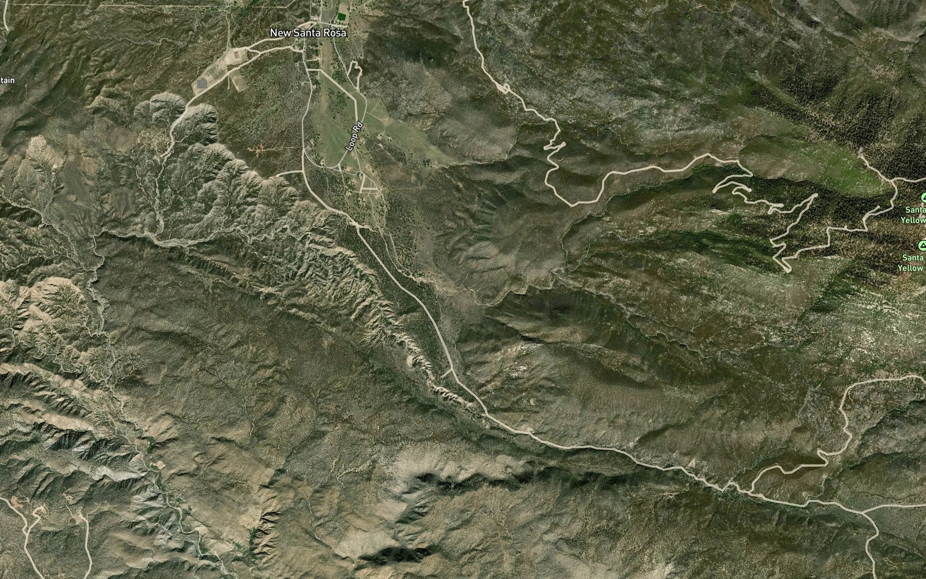 Satellite map of the Garnet Queen Creek