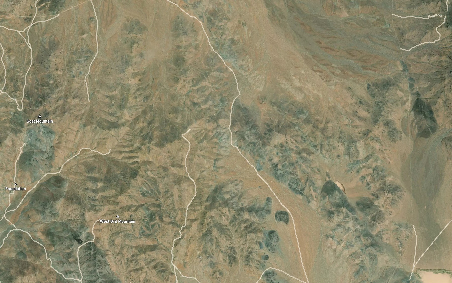 Satellite map of the Joker Spring