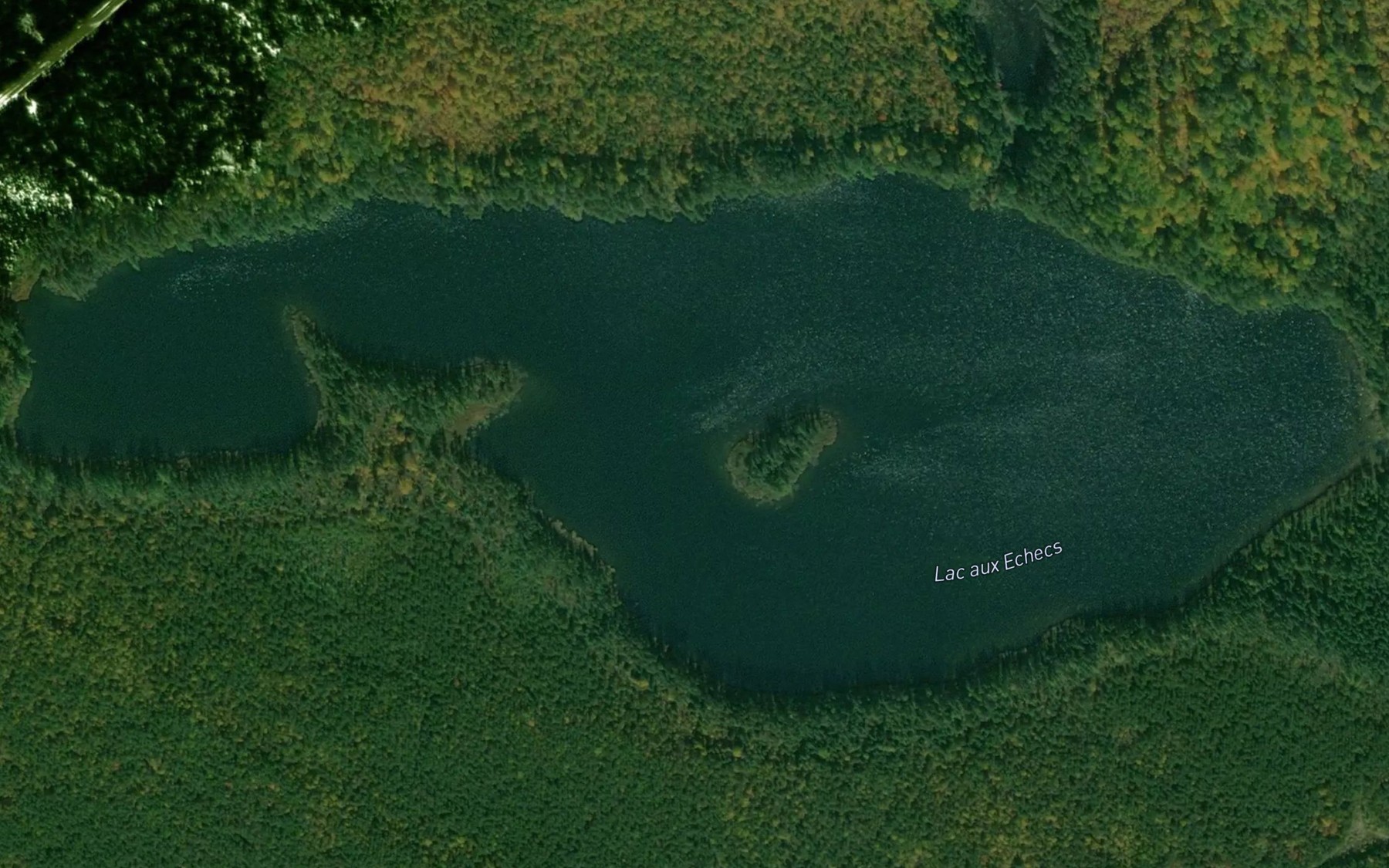 Satellite map of the Lac aux Echecs