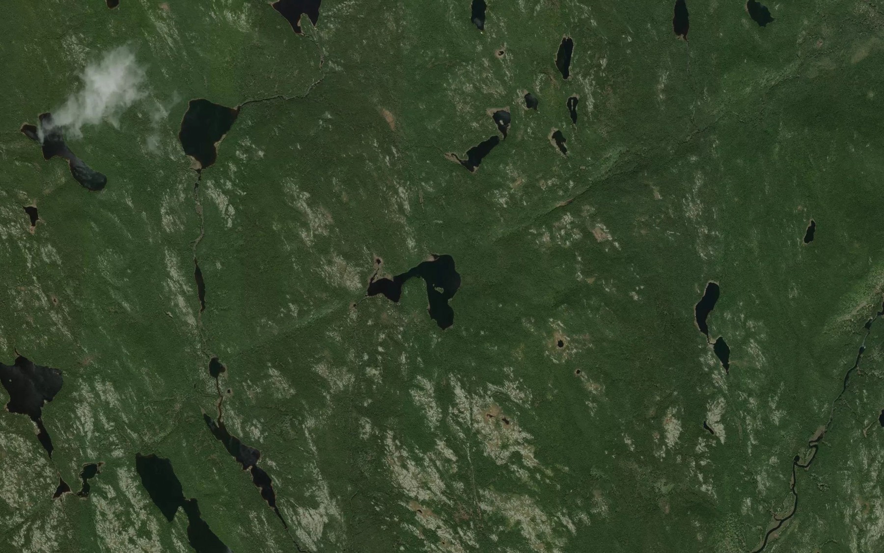 Satellite map of the Lac Angulaire