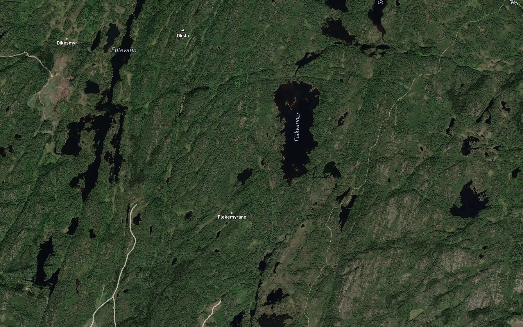 Satellite map of the Paultjonn