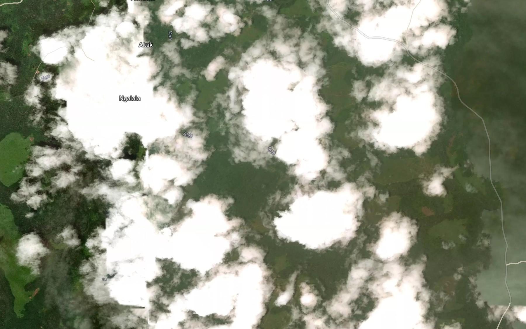 Satellite map of the Ekonde