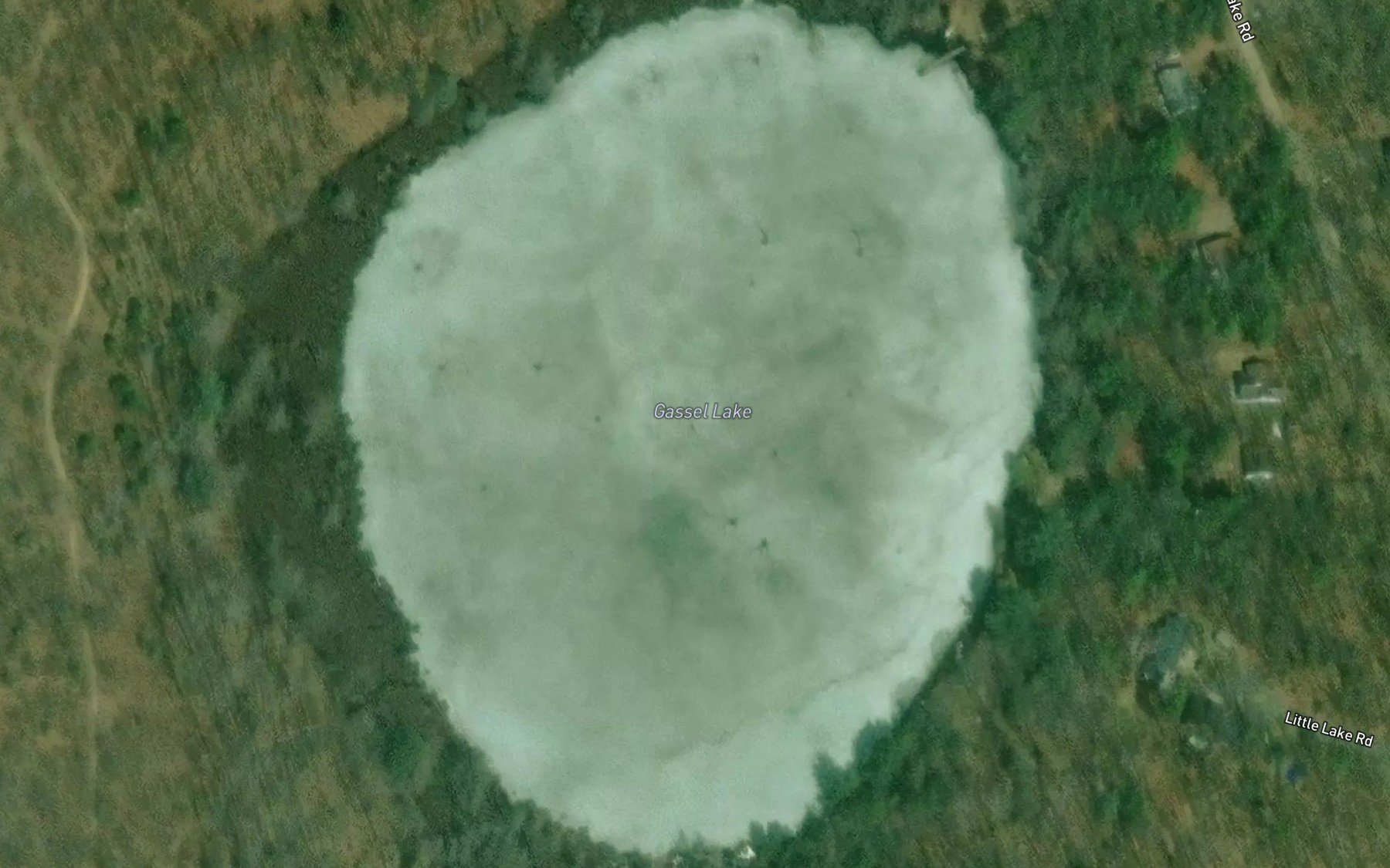 Satellite map of the Gassel Lake
