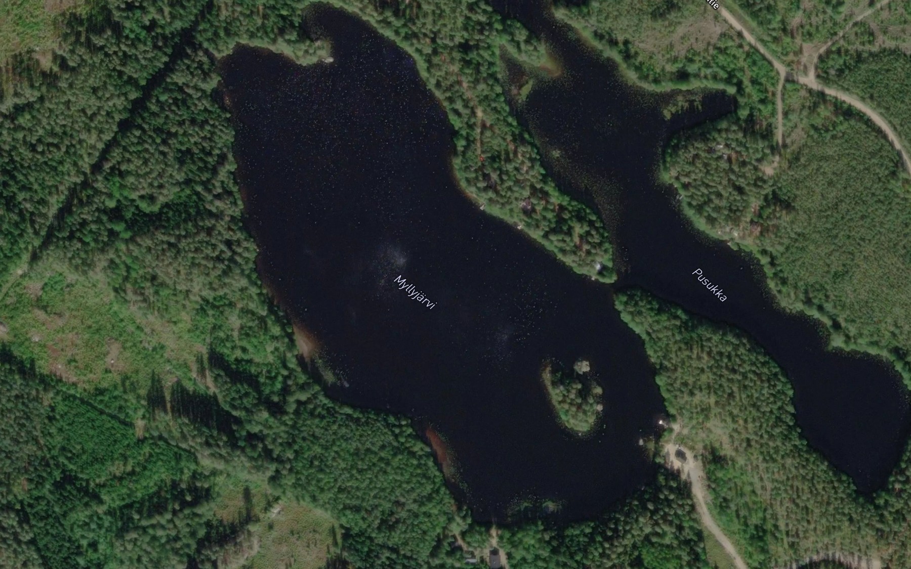Satellite map of the Myllyjarvi