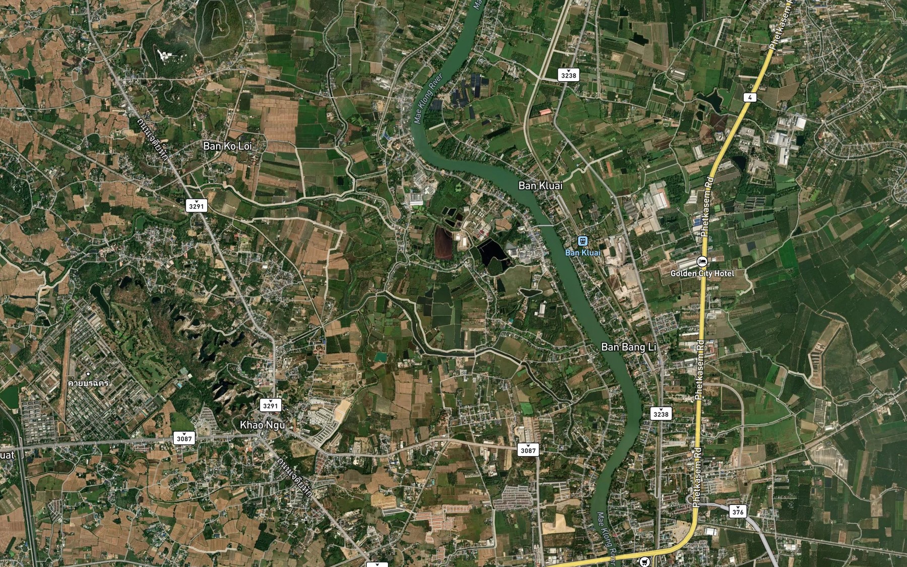 Satellite map of the Khlong Phai