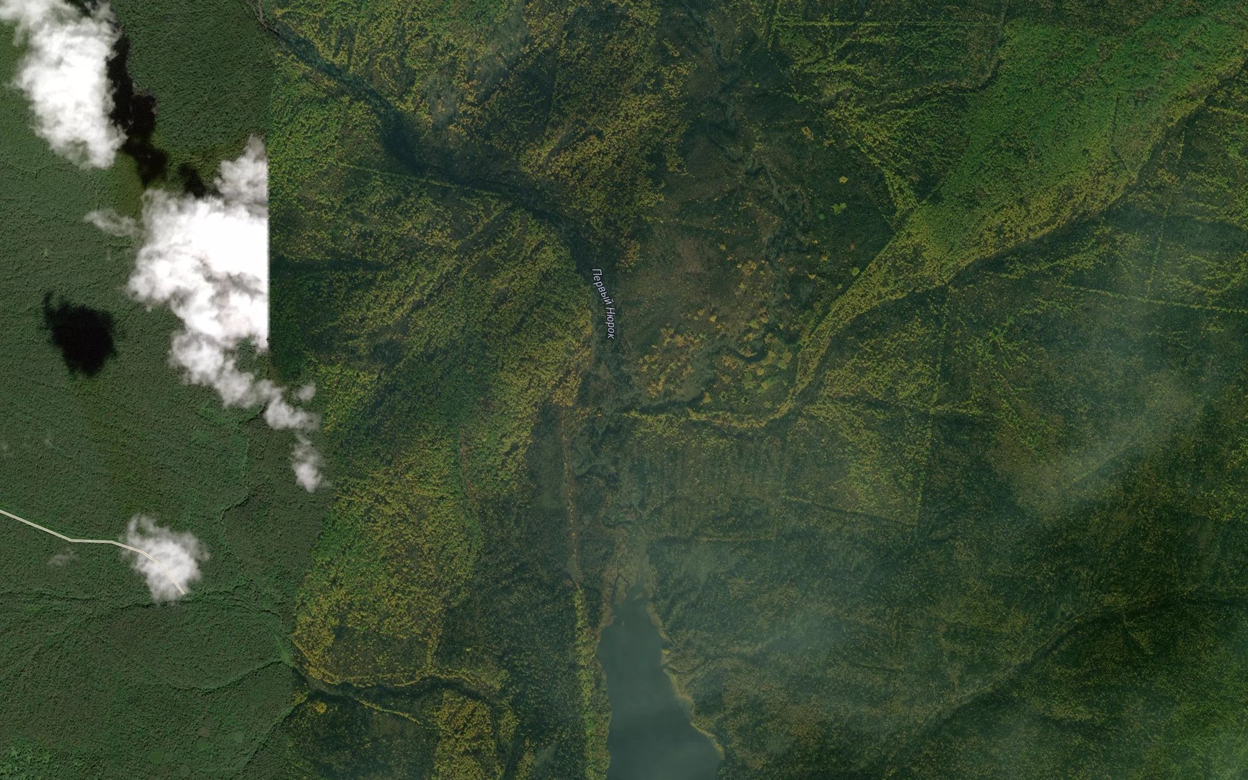 Satellite map of the Pervyy Nyurok