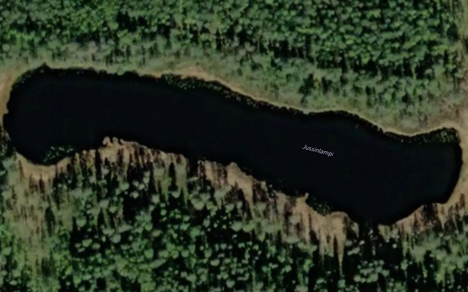 Satellite map of the Jussinlampi