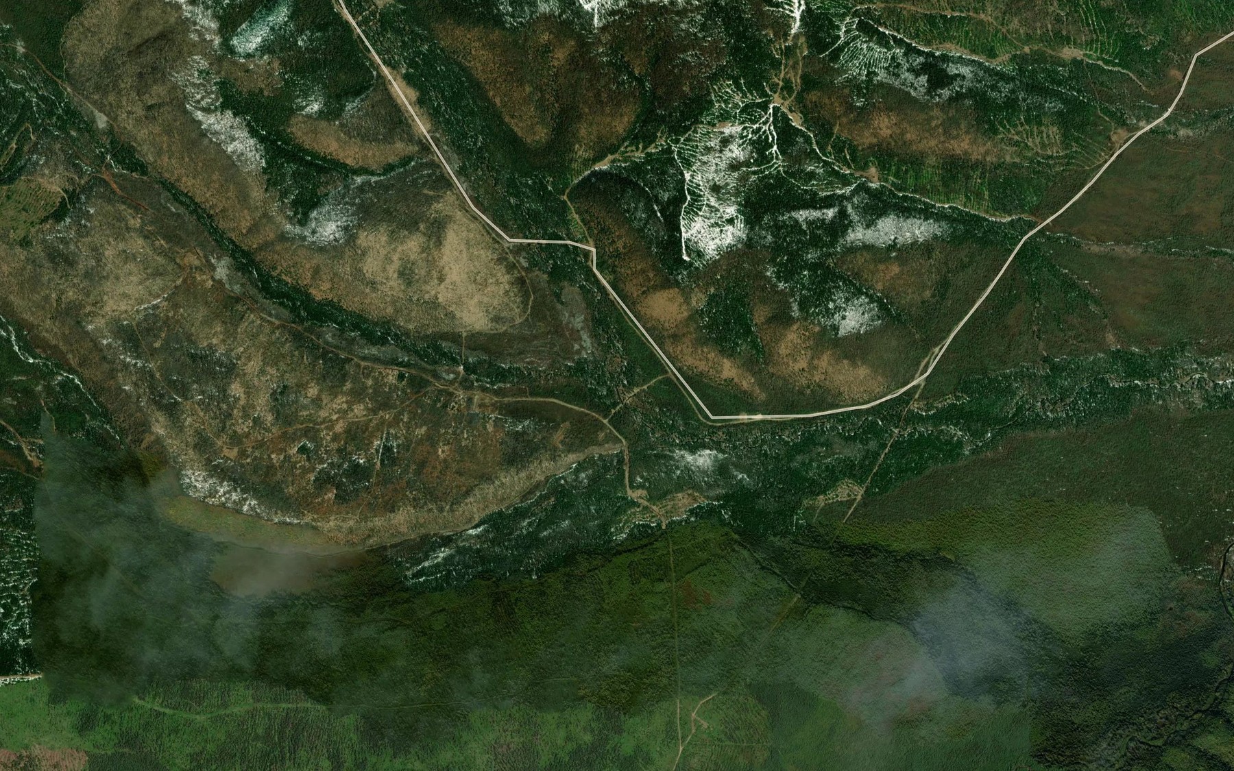 Satellite map of the Nizhniy Dzhagin