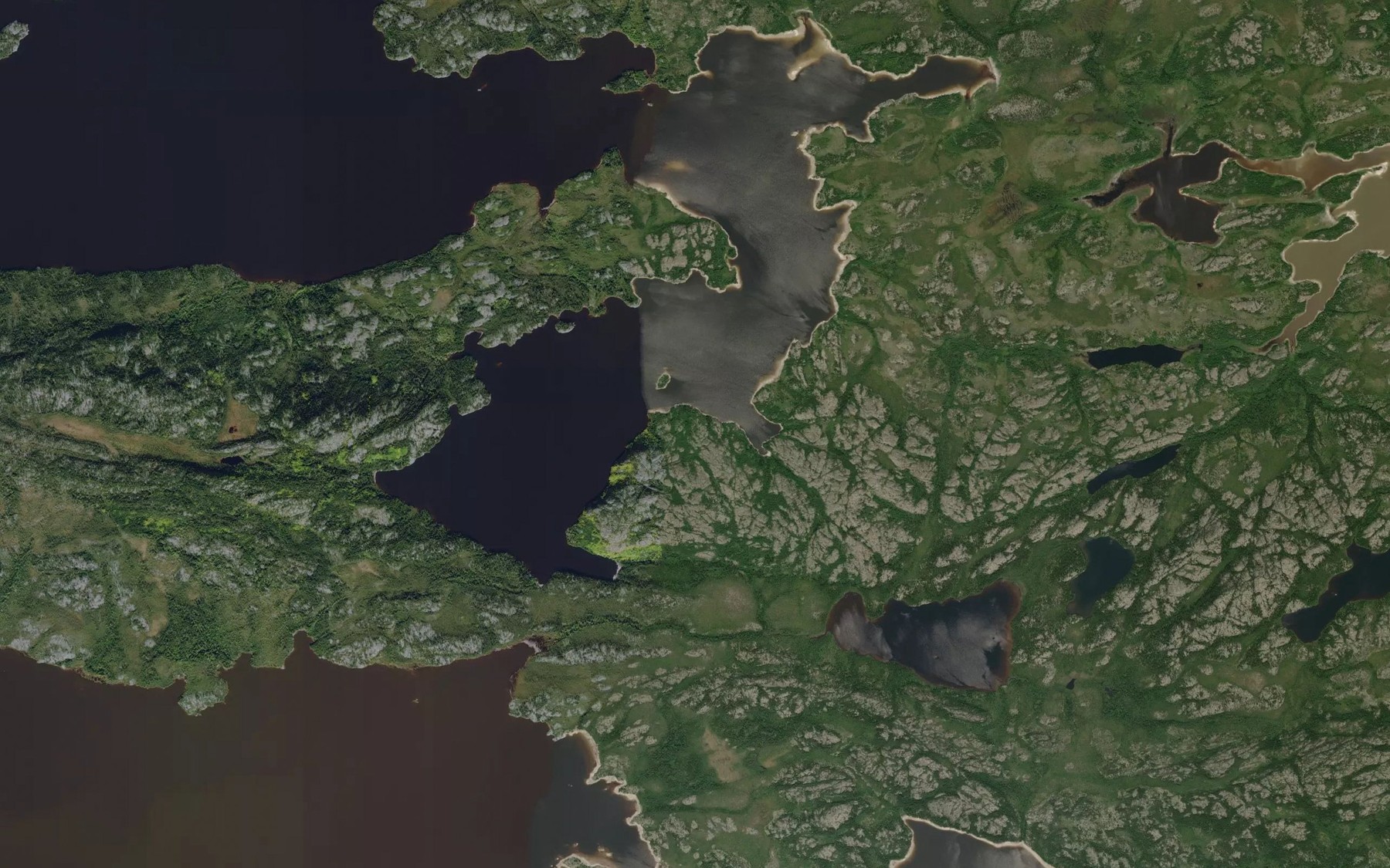 Satellite map of the Baie Kapuskwawchikamach