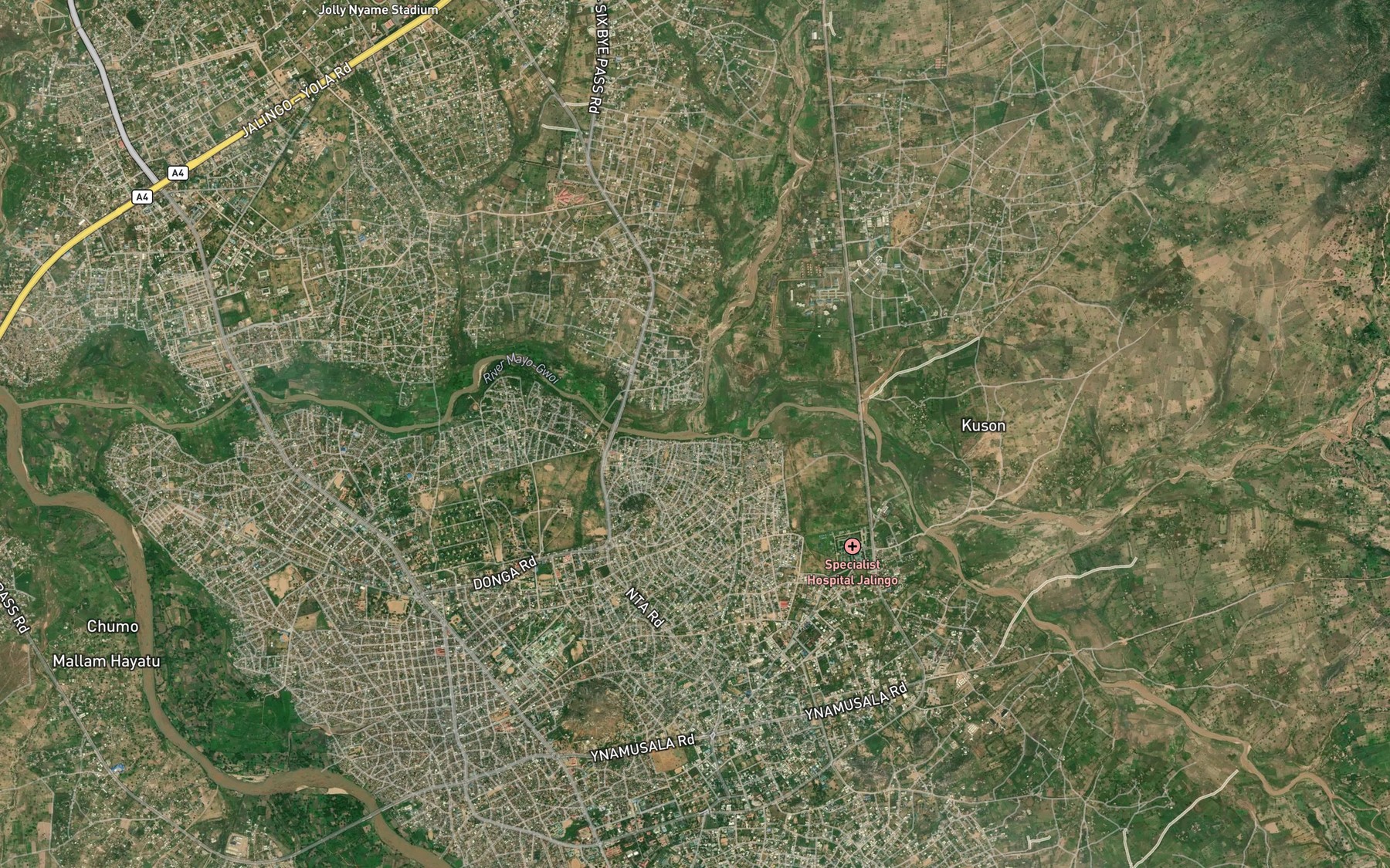 Satellite map of the River Pantinapu