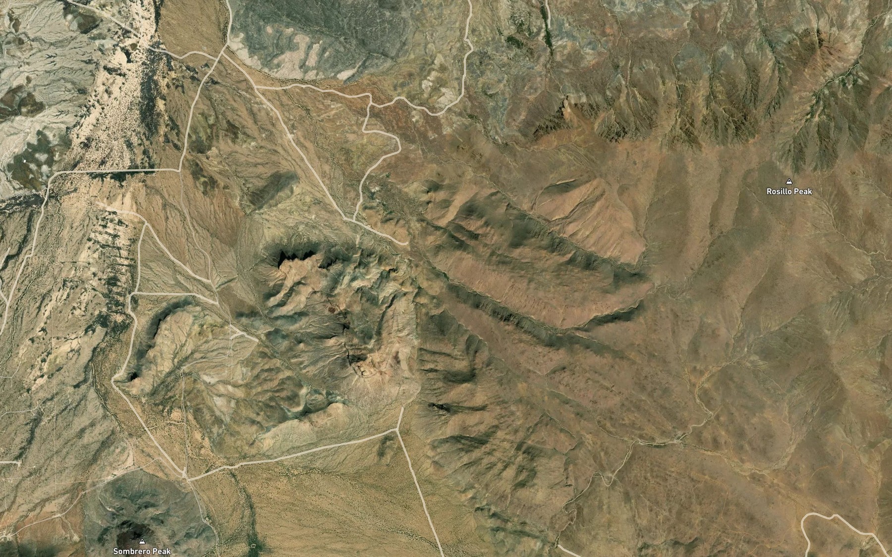 Satellite map of the Alamo Spring