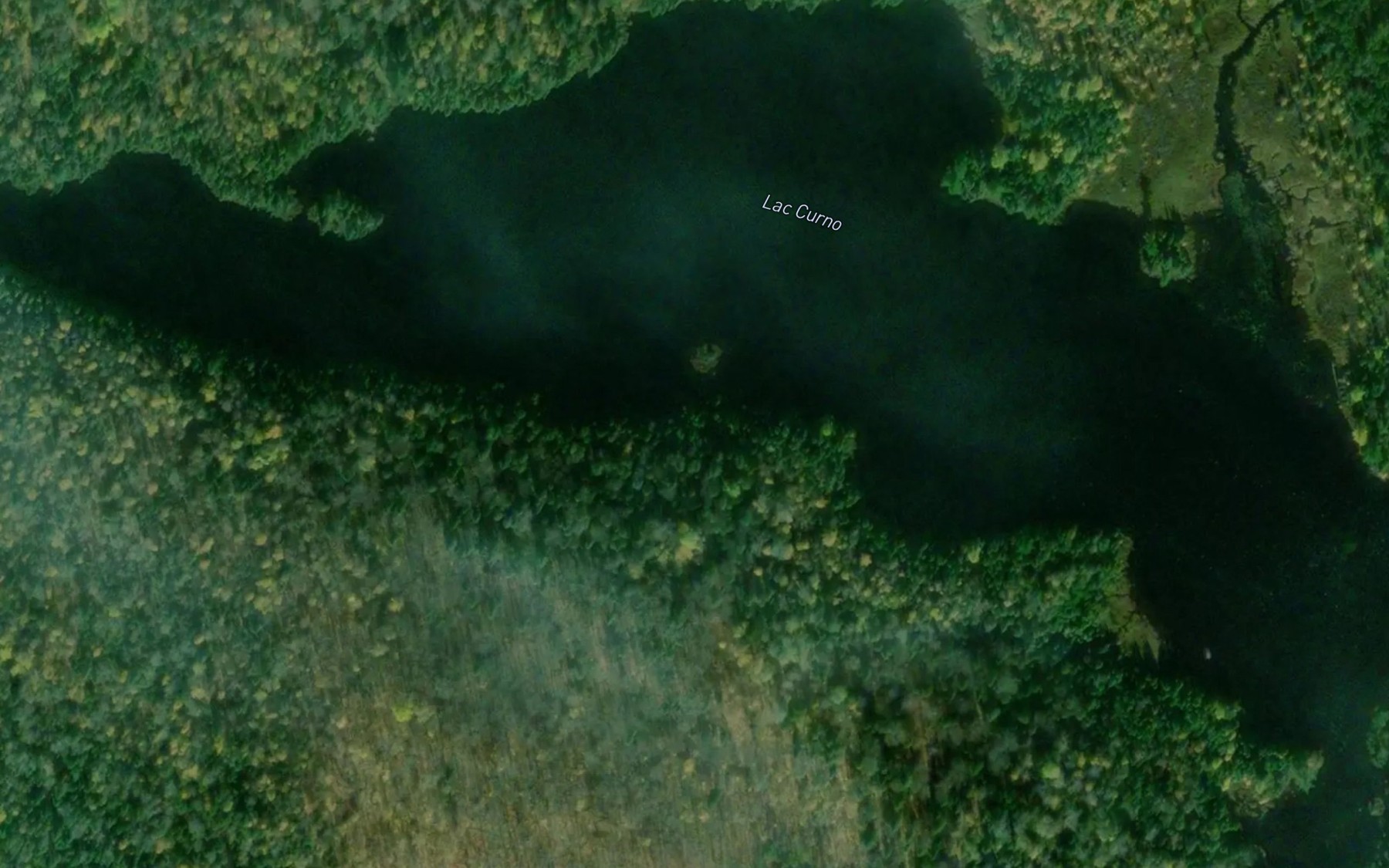 Satellite map of the Lac Curno
