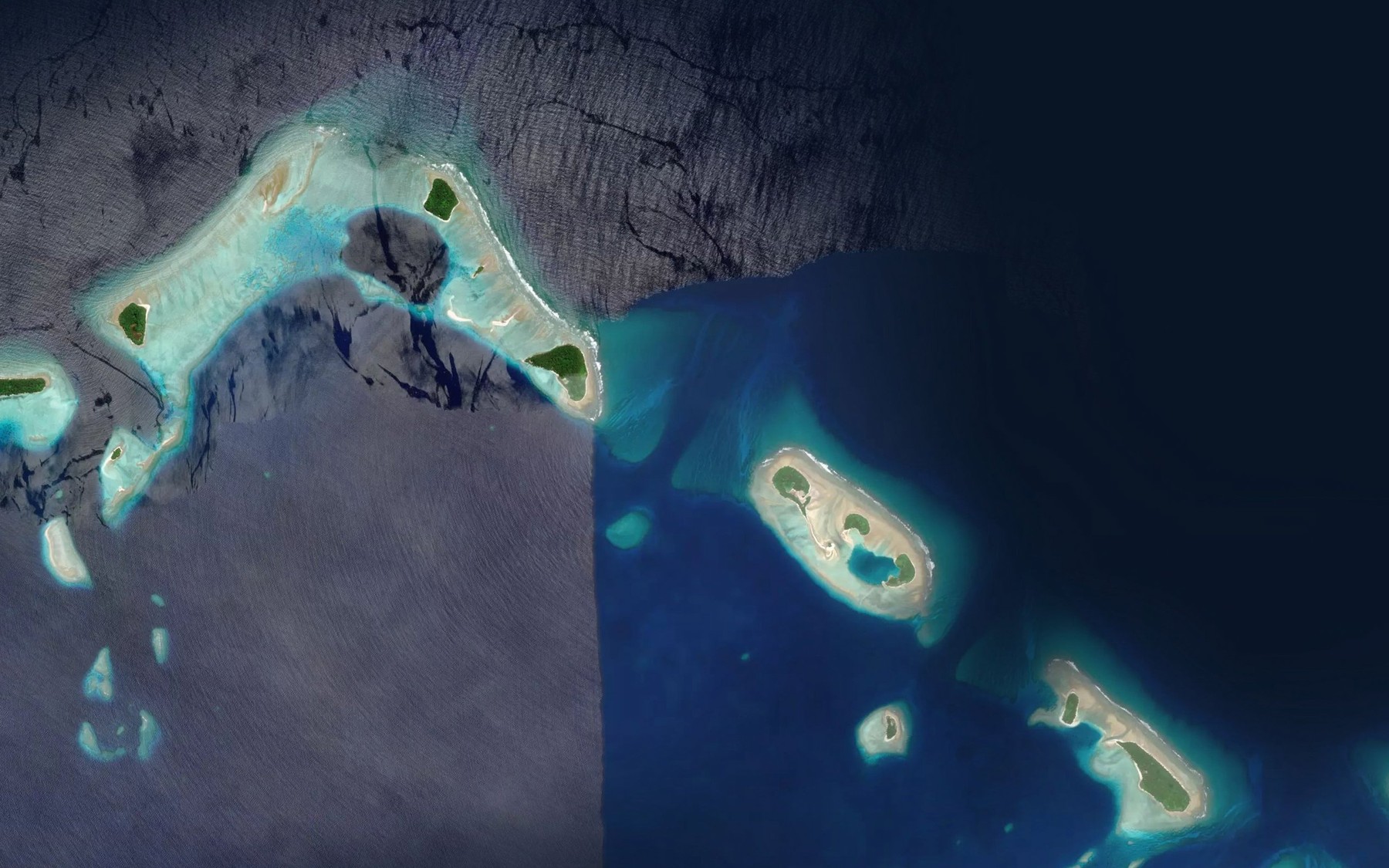 Satellite map of the Acharan Passage