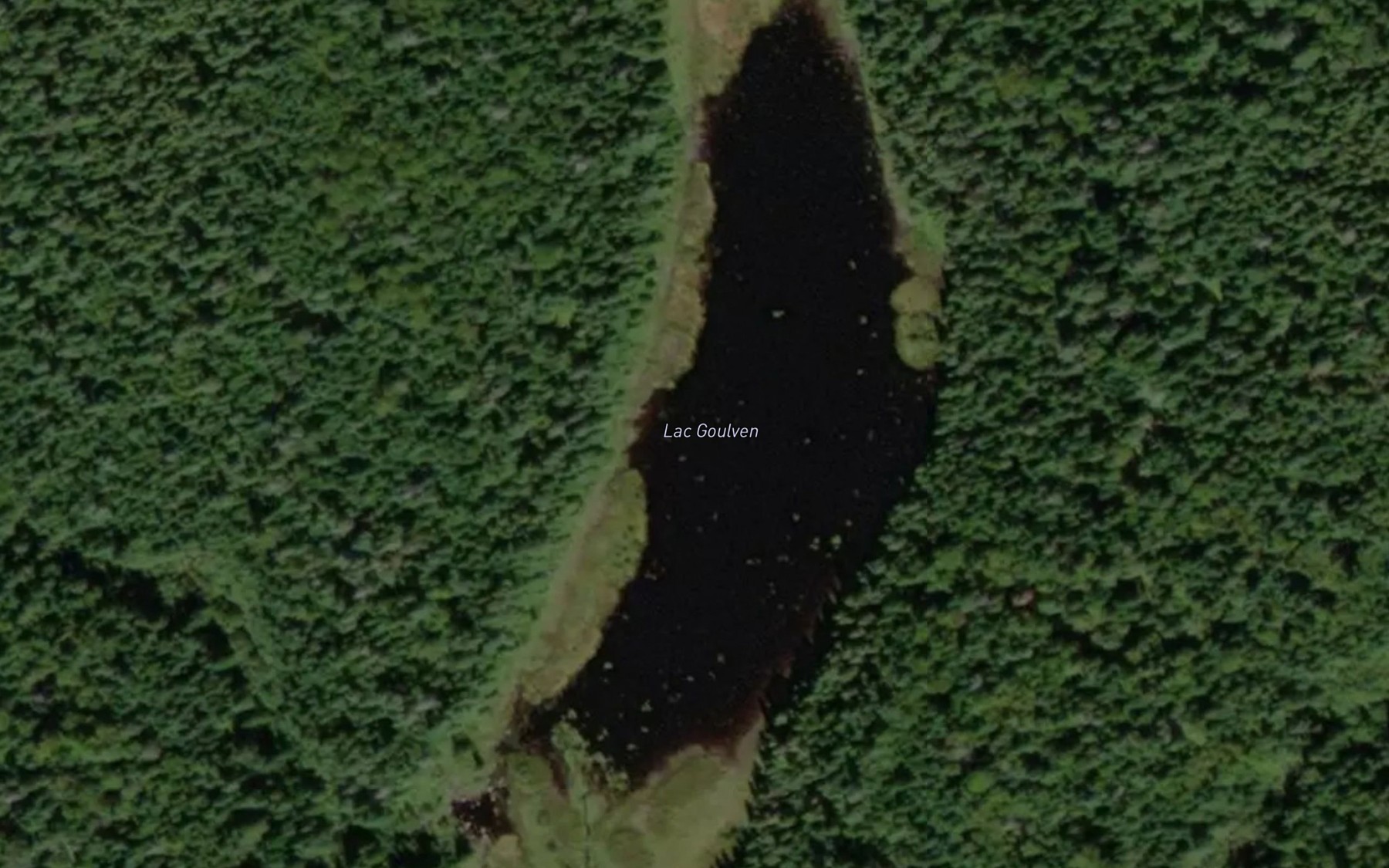 Satellite map of the Lac Goulven