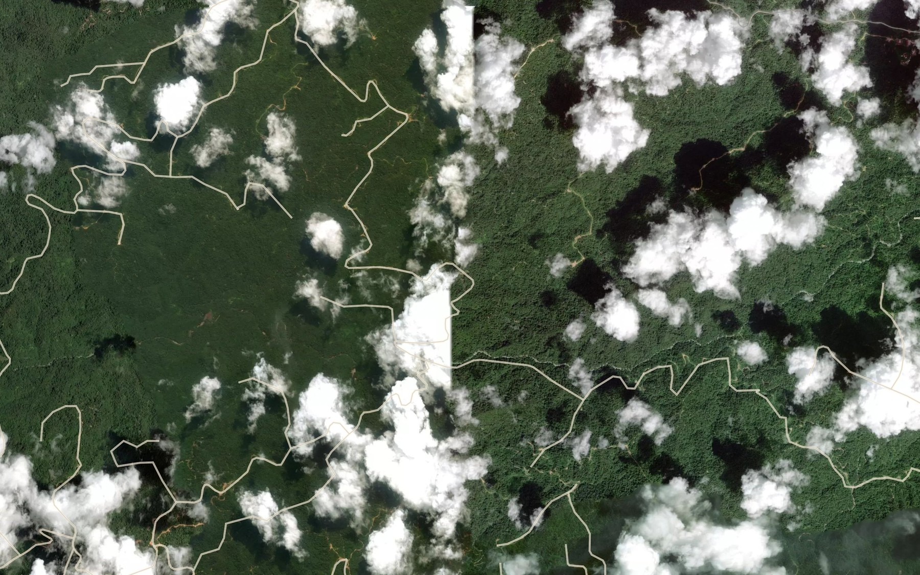 Satellite map of the Sungai Kawi