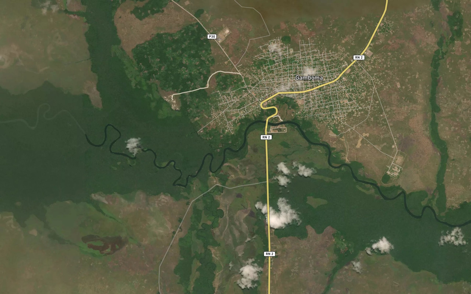 Satellite map of the Anie