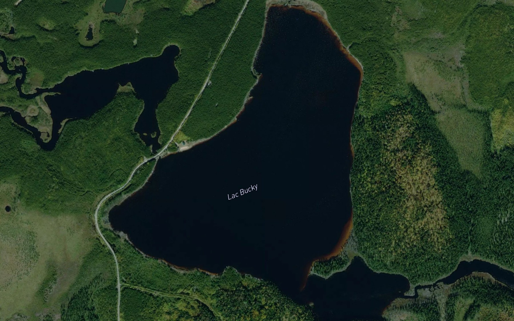 Satellite map of the Lac Bucky