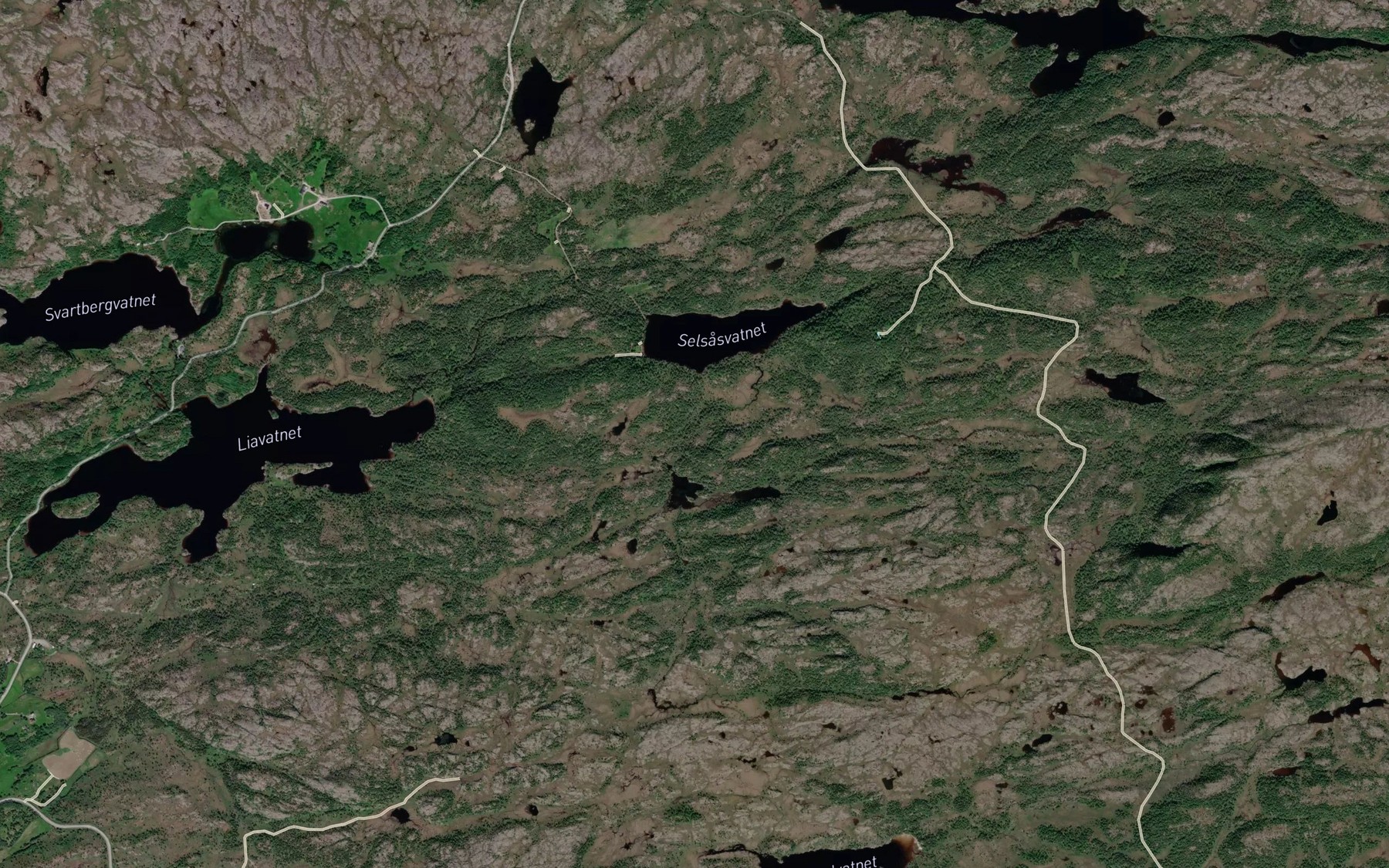 Satellite map of the Holbekken
