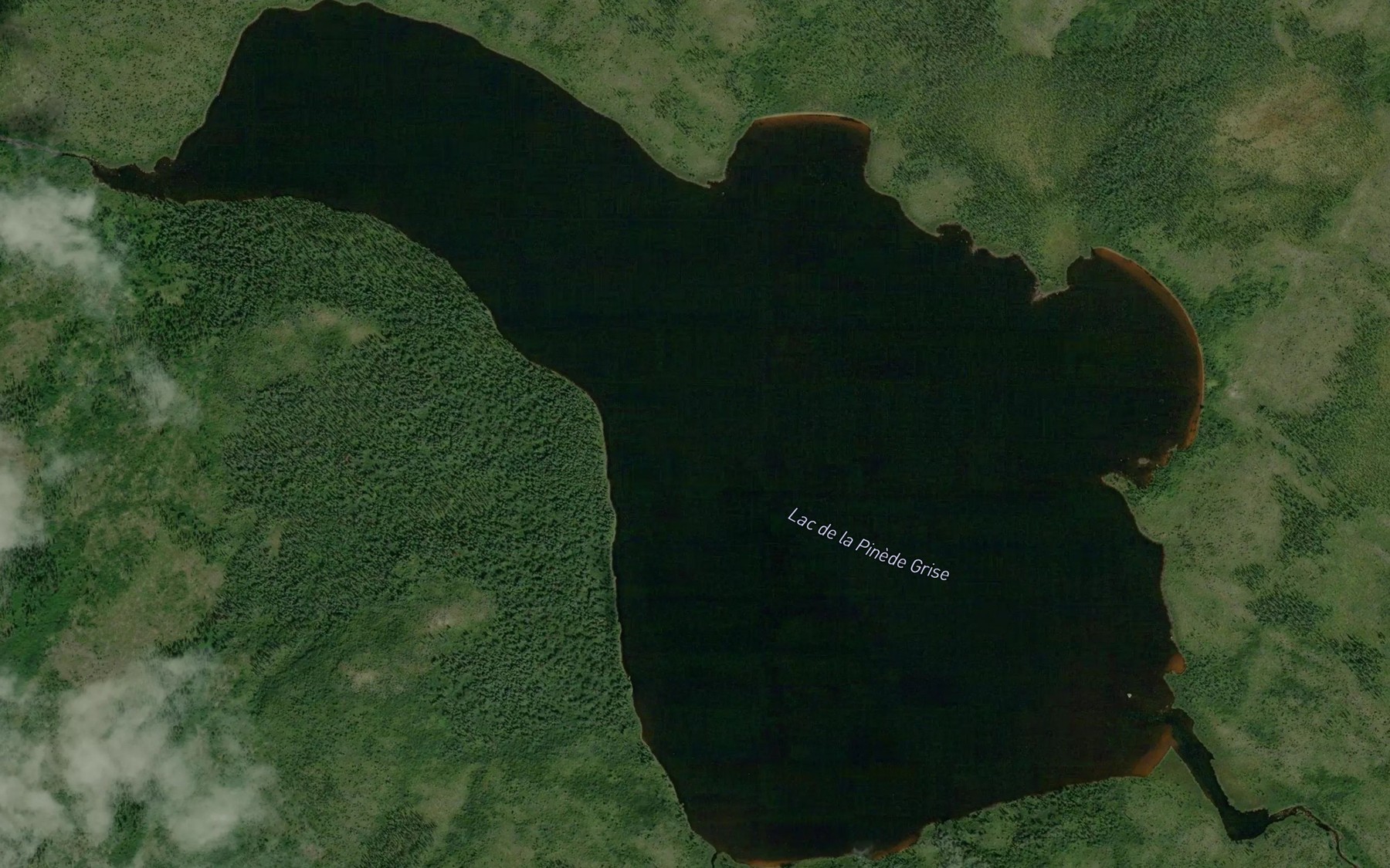 Satellite map of the Lac de la Pinede Grise