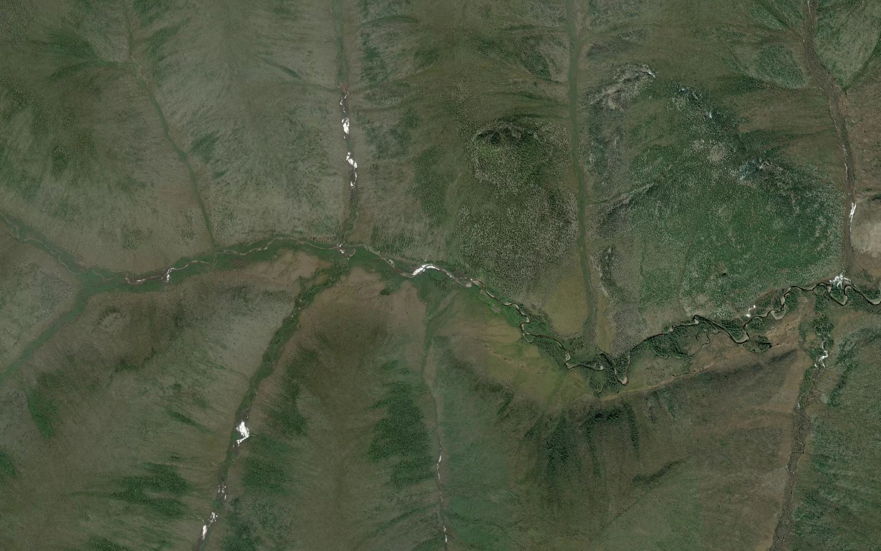 Satellite map of the Eldorado Creek