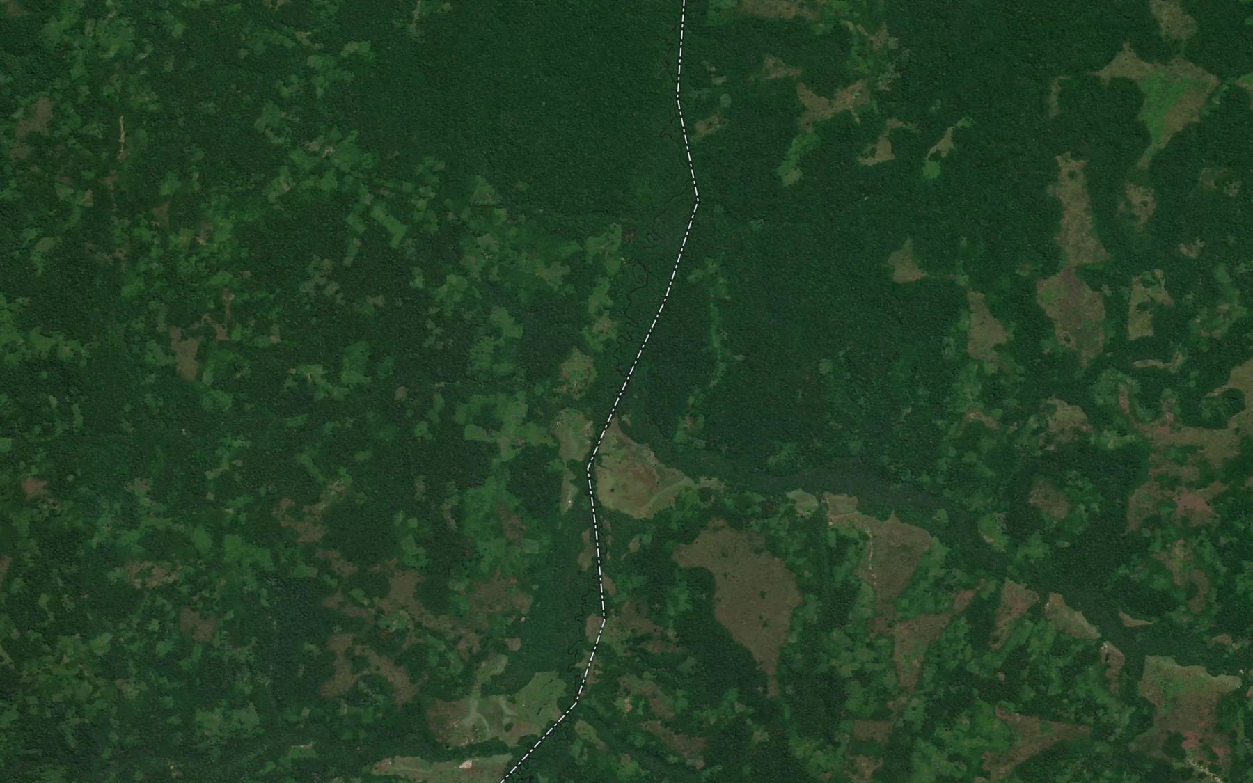 Satellite map of the Tshisangi