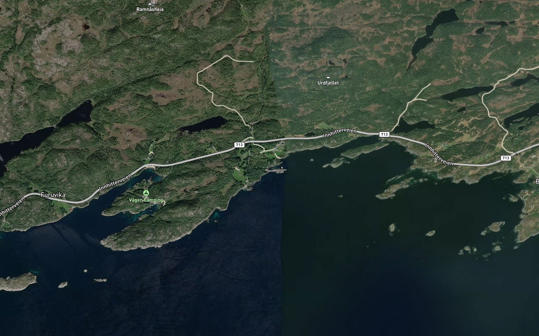 Satellite map of the Aspvika