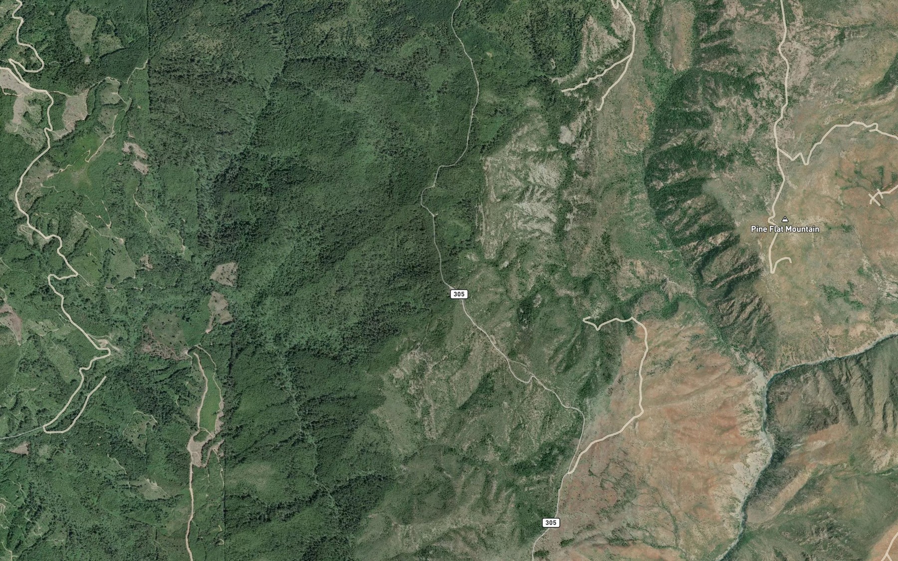 Satellite map of the Wimer Spring