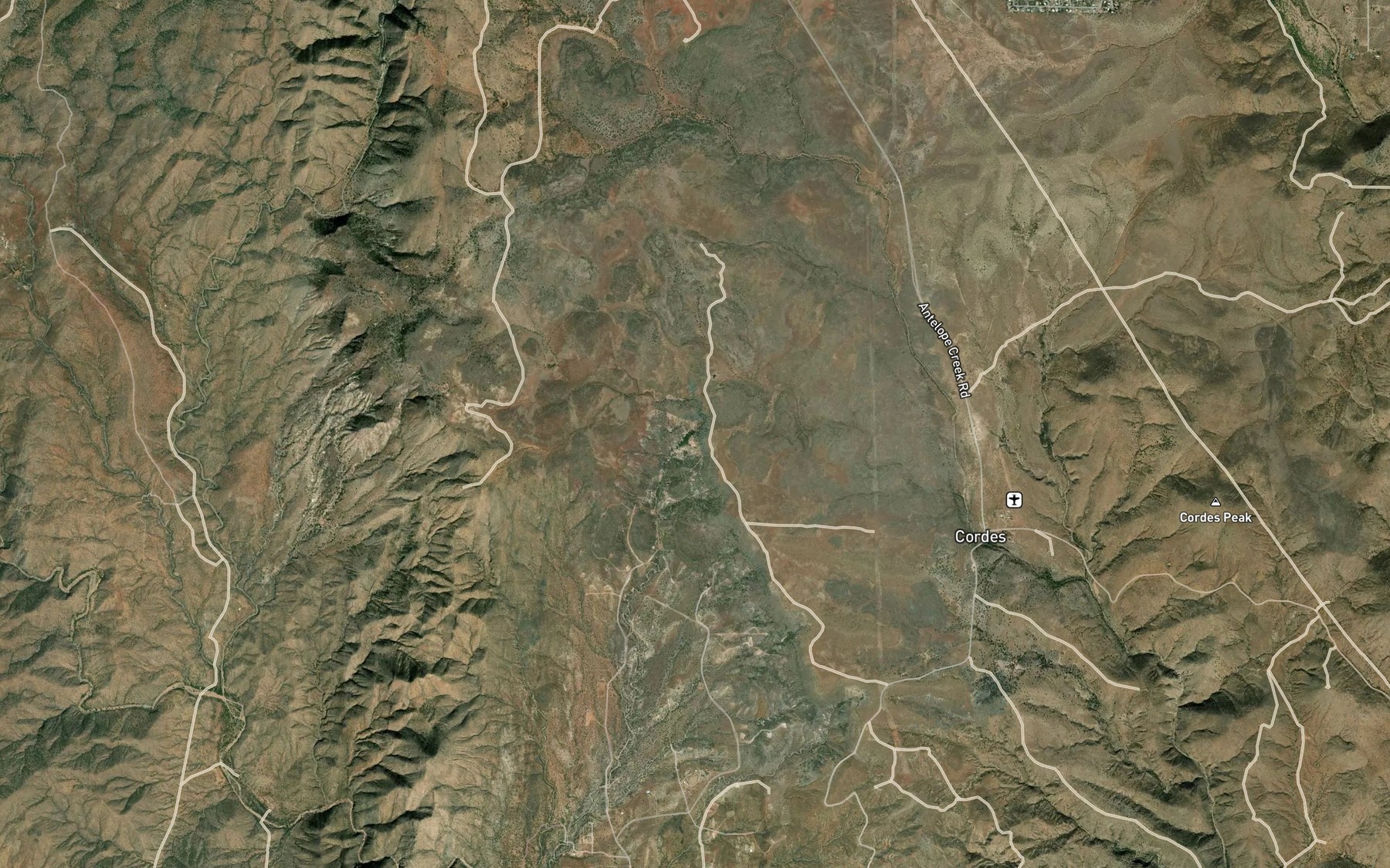 Satellite map of the Dripping Spring