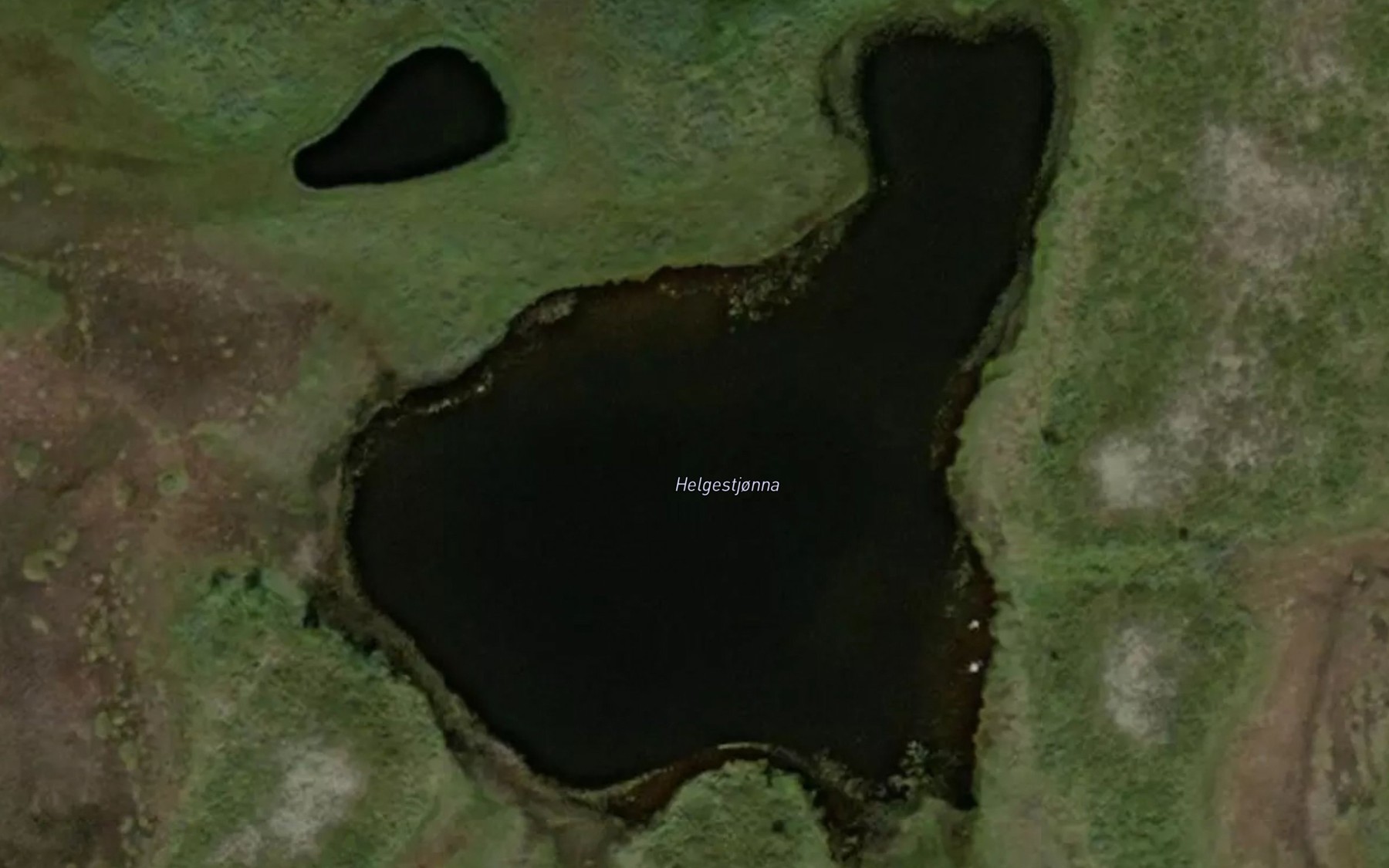 Satellite map of the Helgestjonna