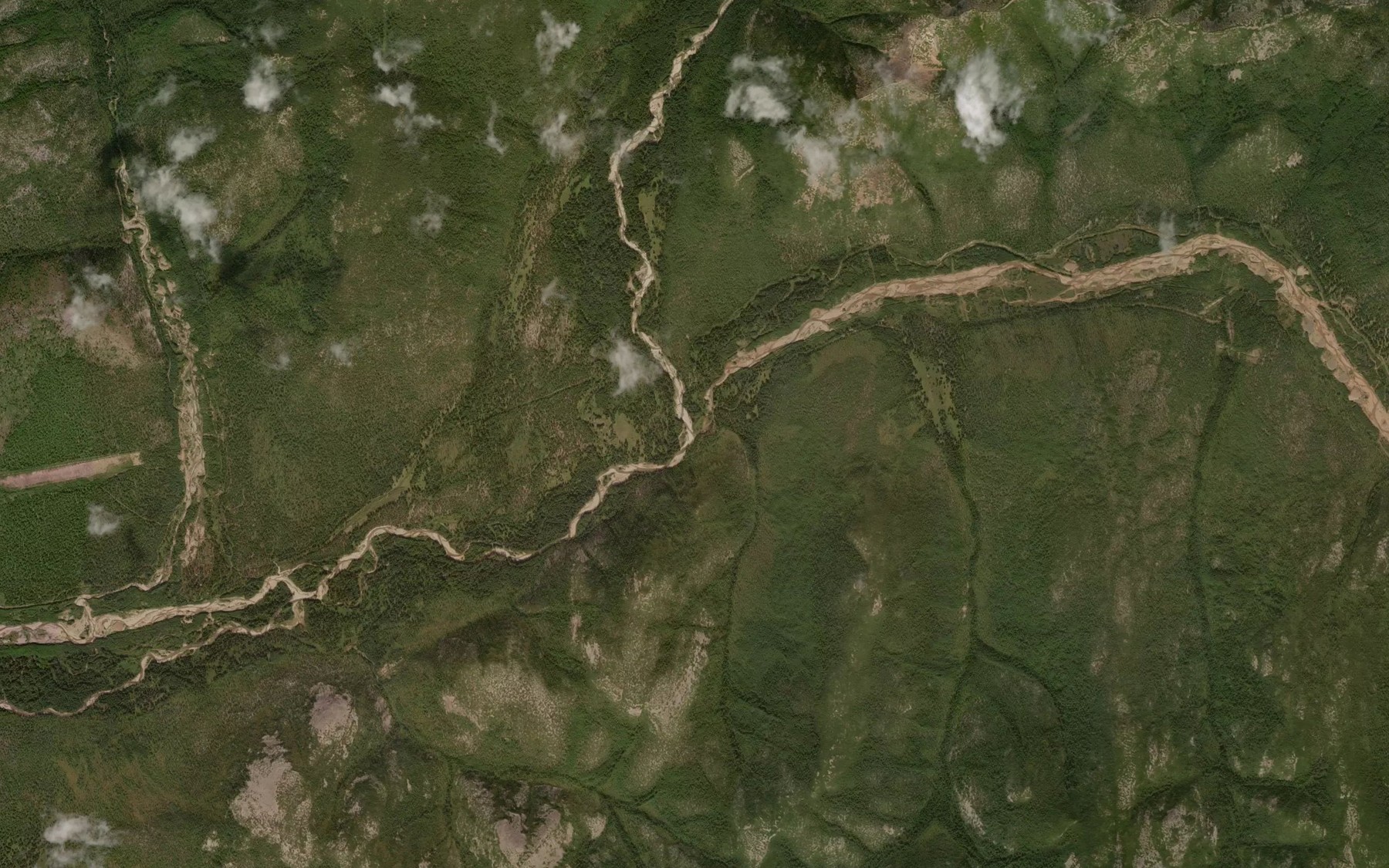 Satellite map of the Nalednaya