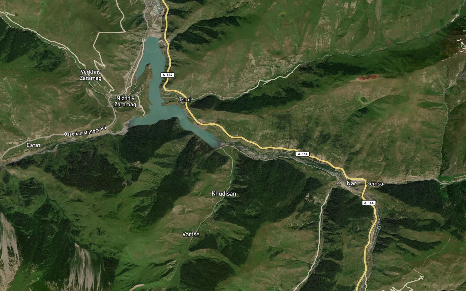 Satellite map of the Vartsedon