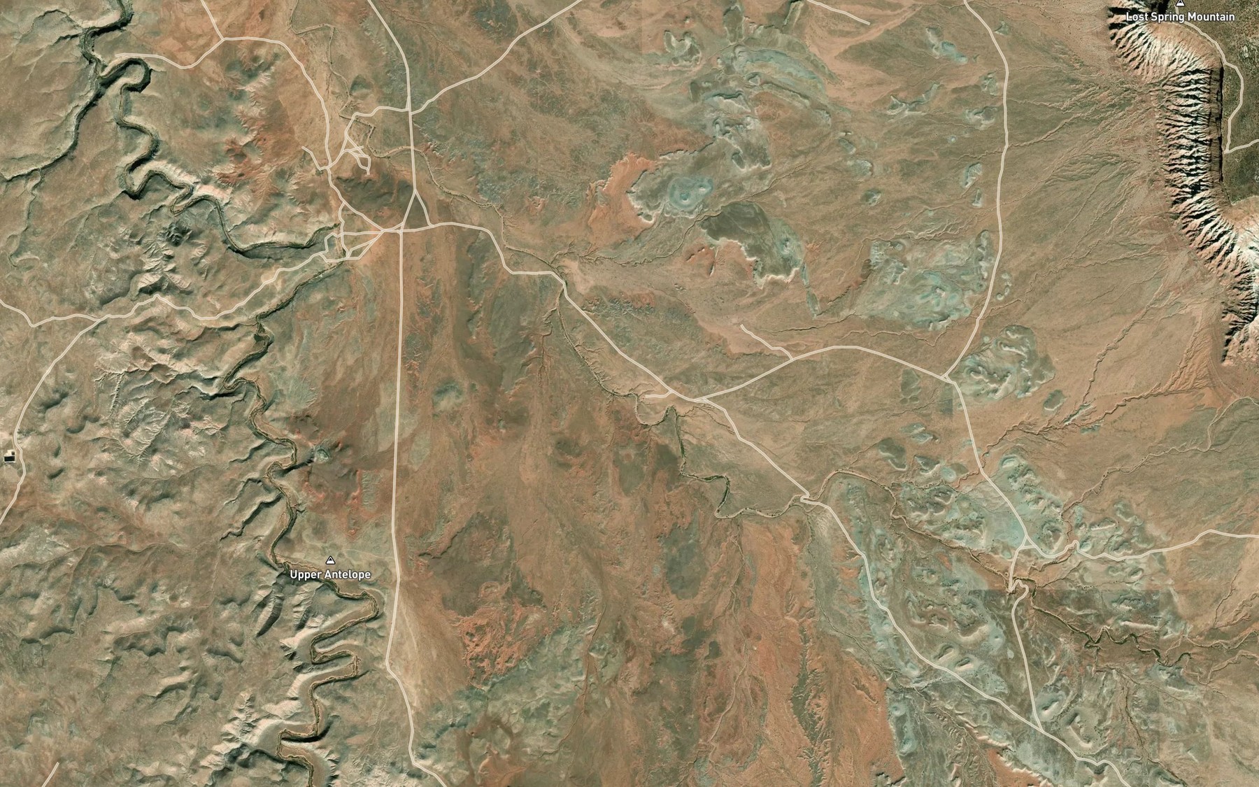Satellite map of the Cottonwood Spring