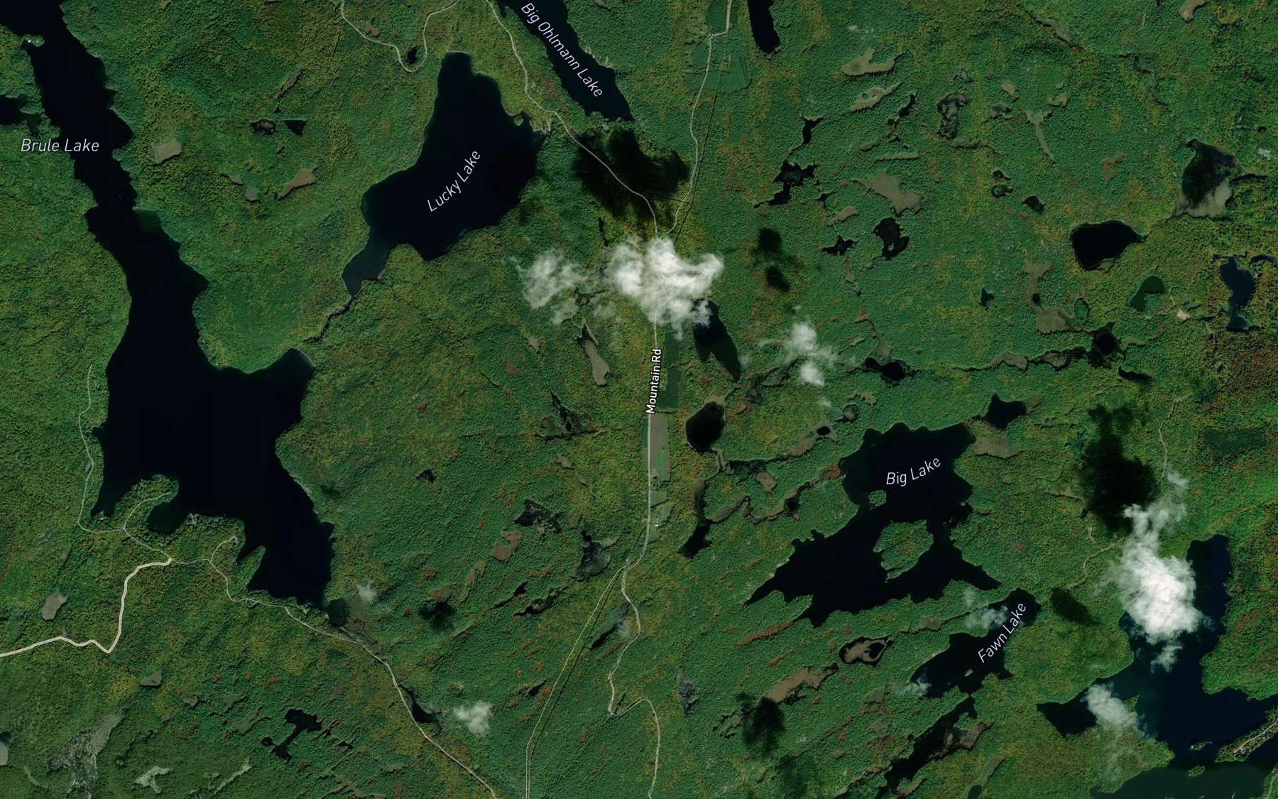 Satellite map of the Gorr Lakes