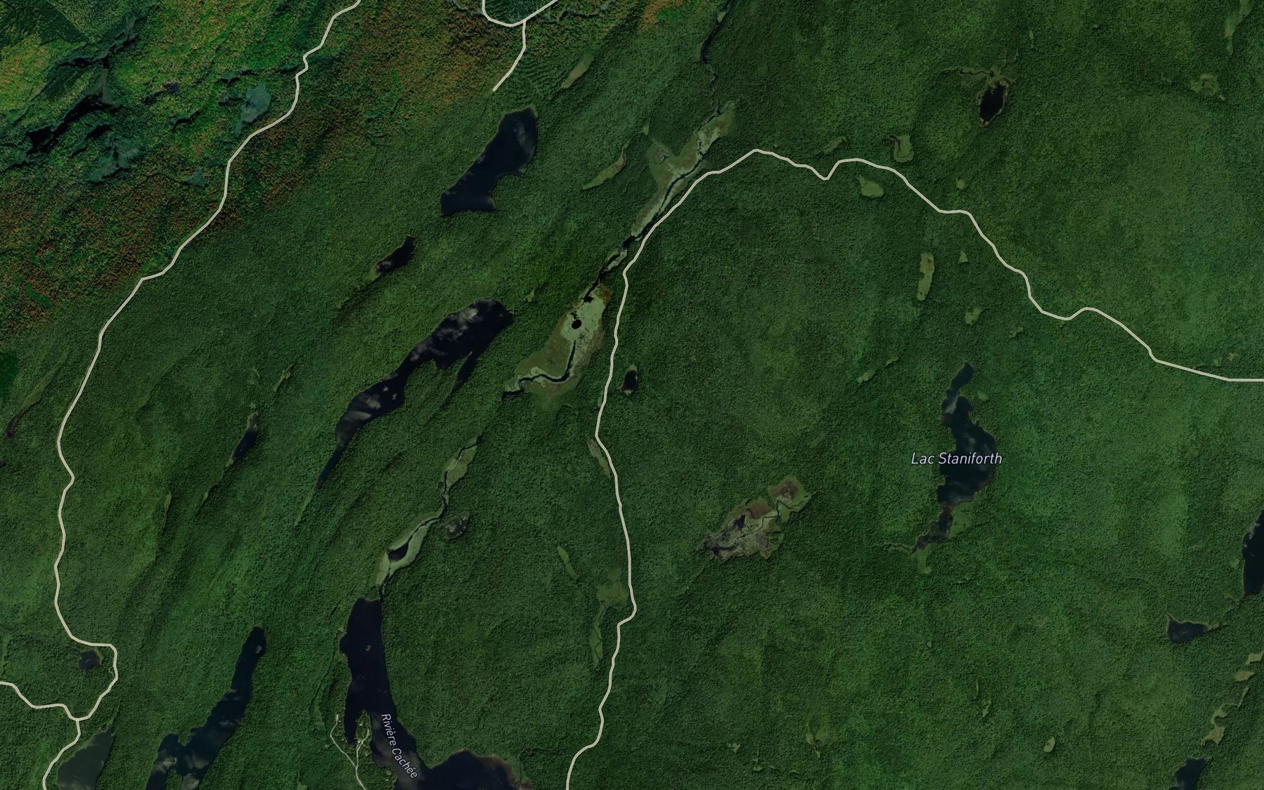 Satellite map of the Lac Butor