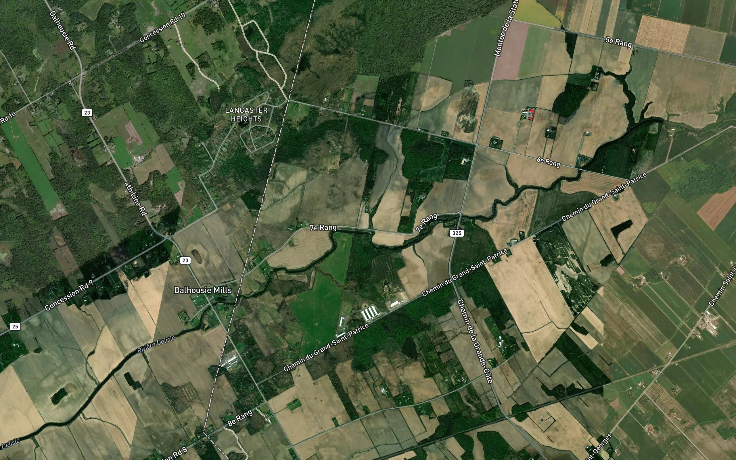 Cours d'eau des Sixieme et Septieme Rangs