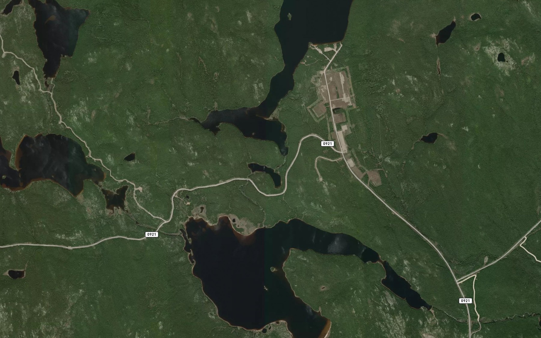 Satellite map of the Lac a Nous