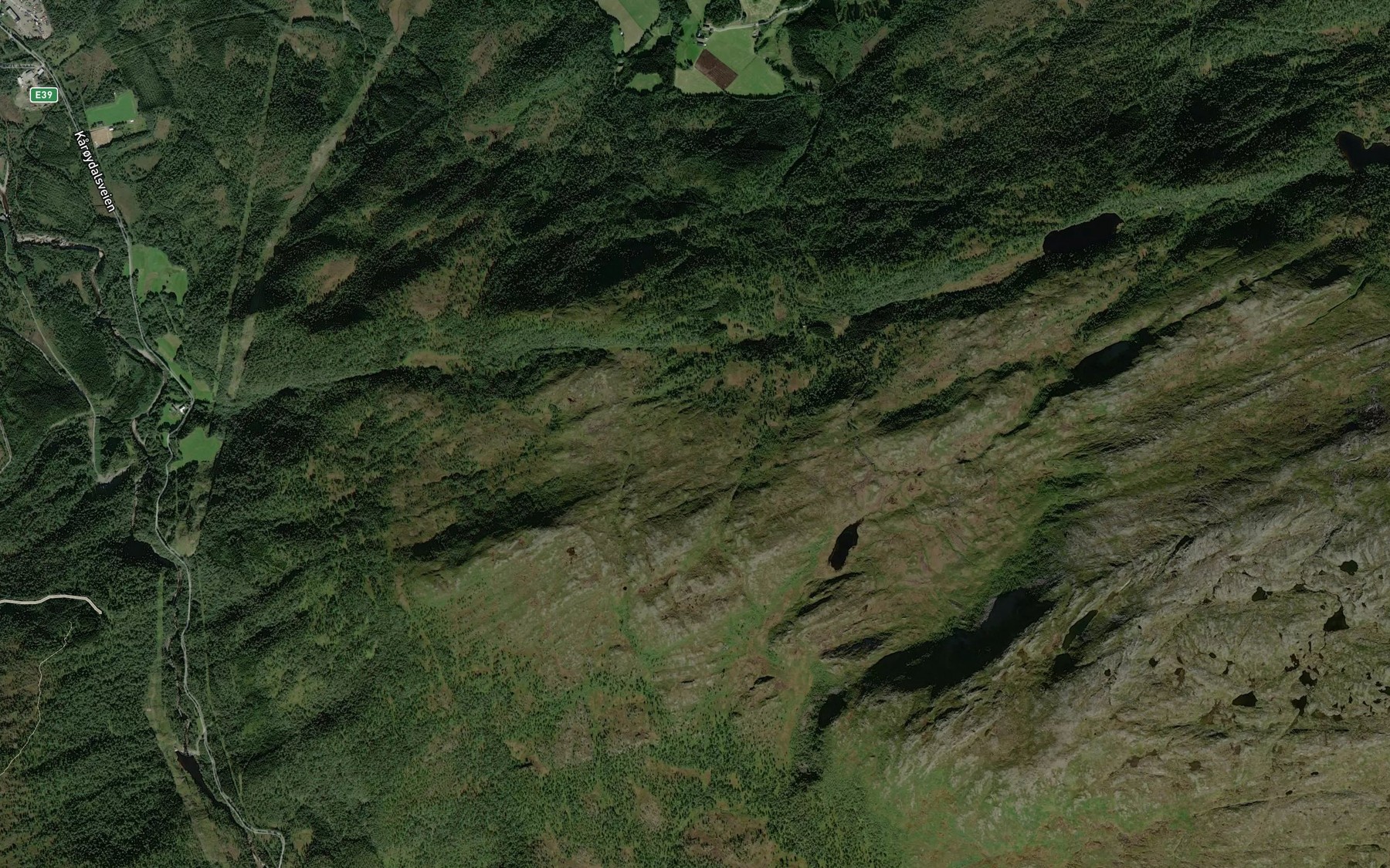 Satellite map of the Jamdalsbekken