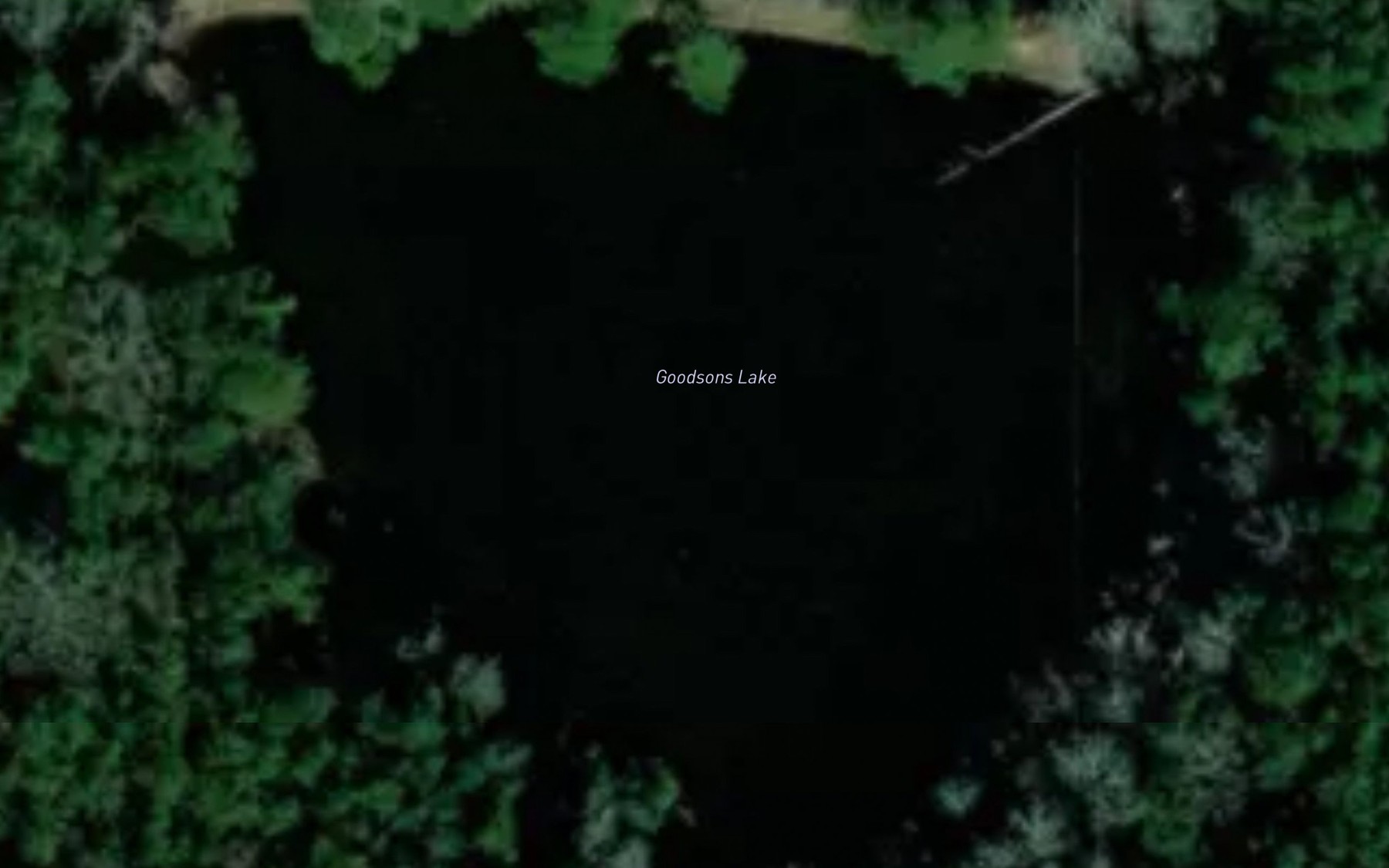Satellite map of the Goodsons Lake