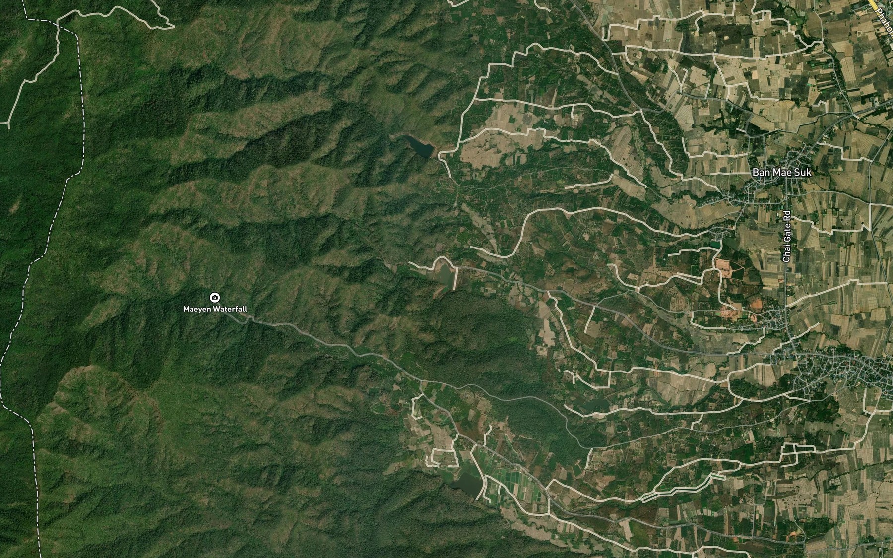 Satellite map of the Ang Kep Nam Mae Chawa