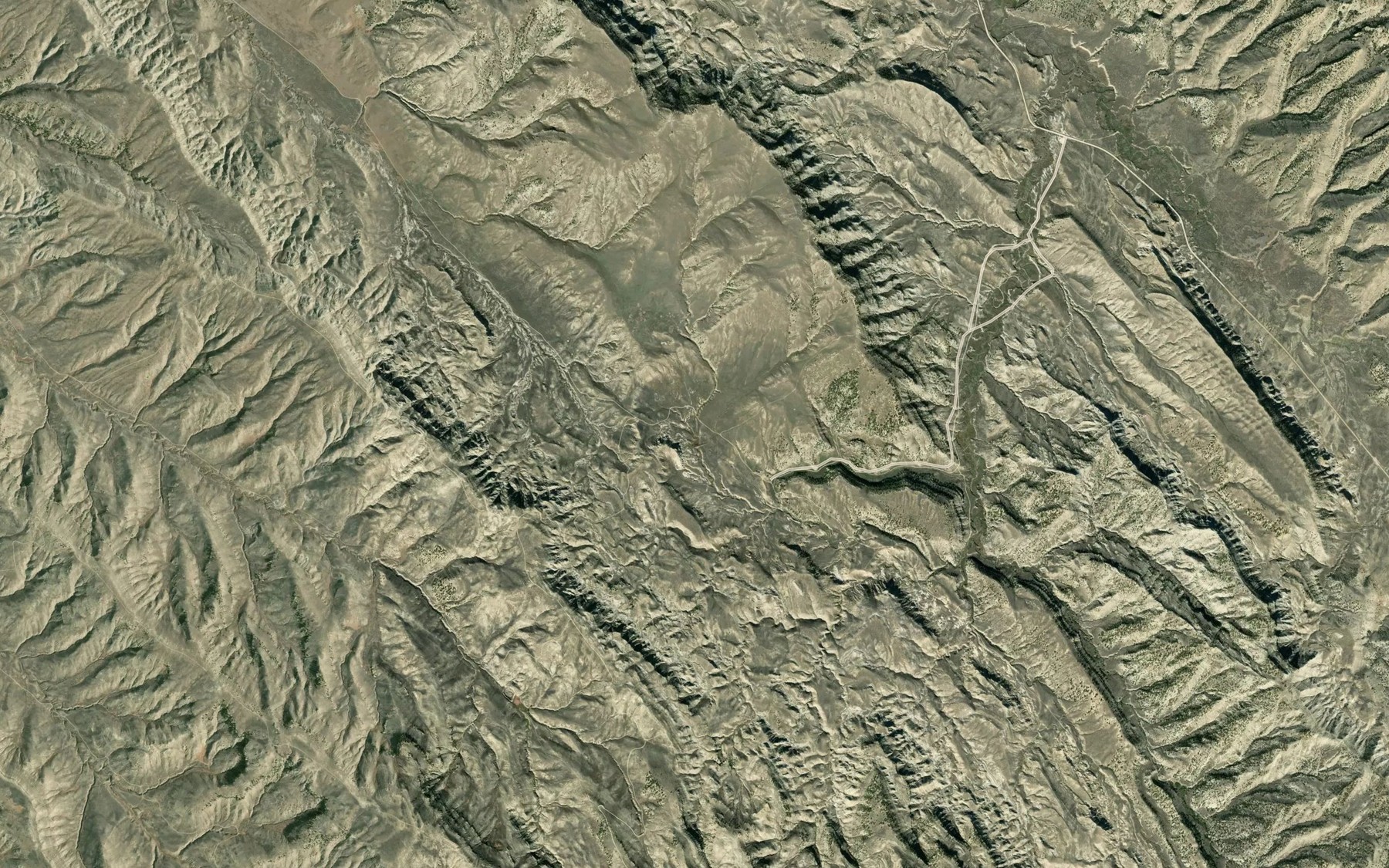 Satellite map of the Hunters Reservoir