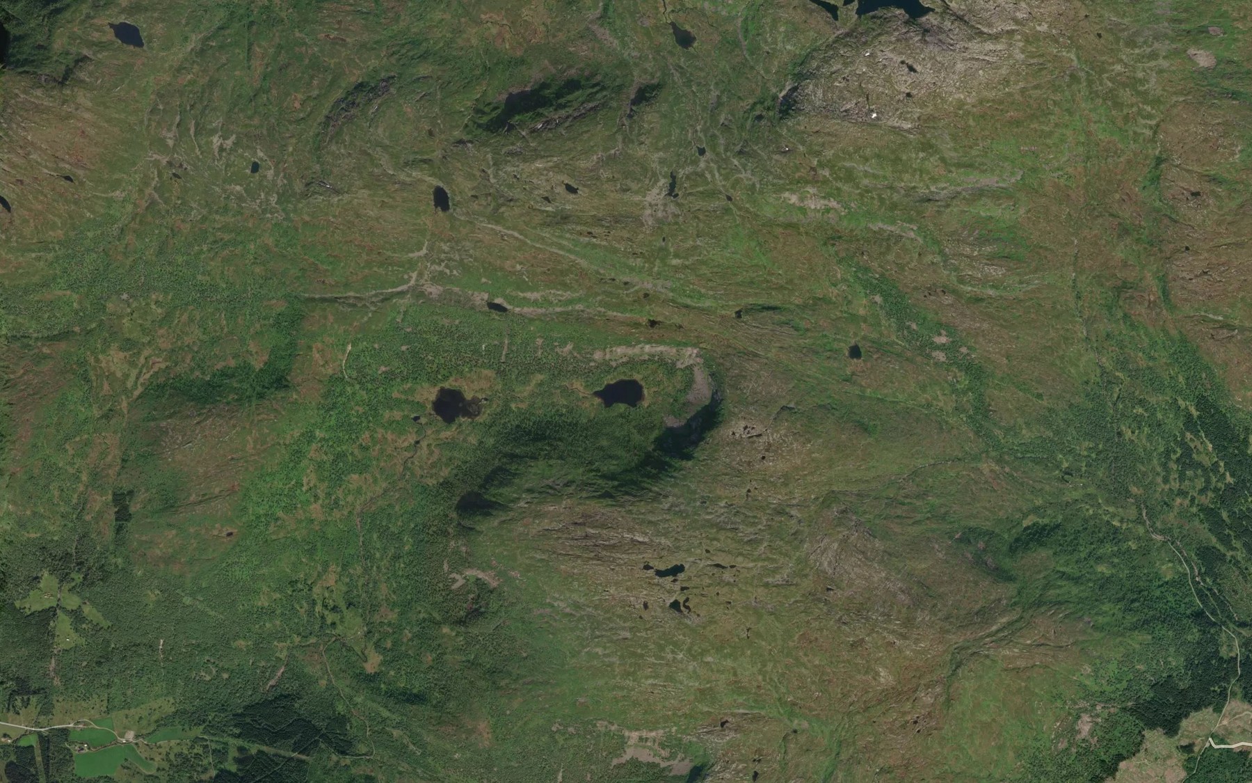 Satellite map of the Inste Vasslivatn