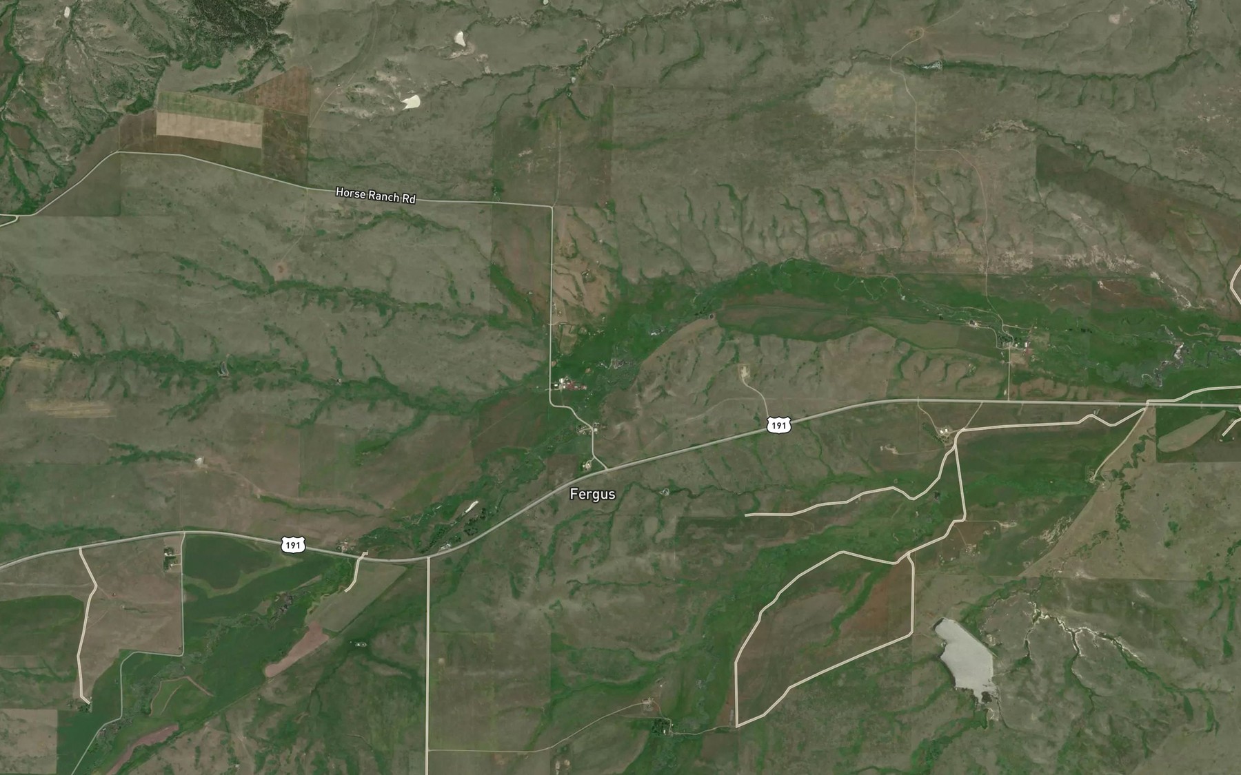 Satellite map of the East Fork Box Elder Creek