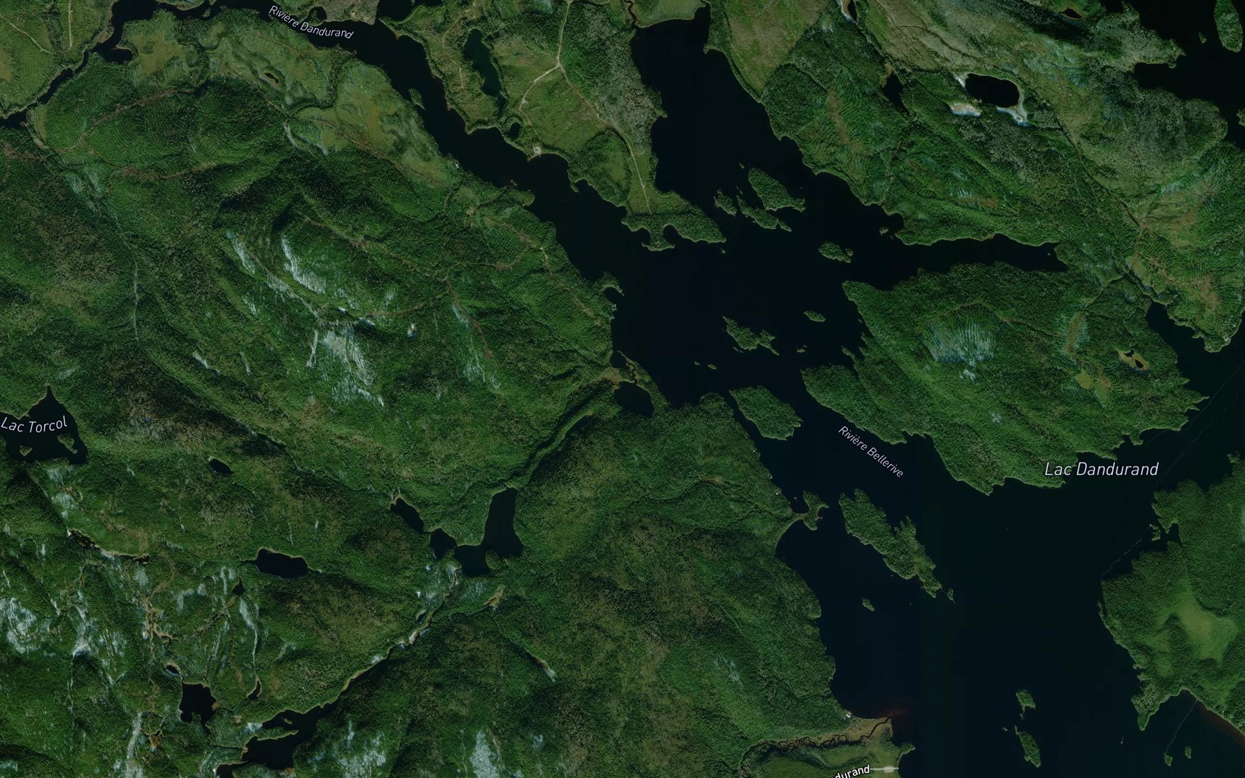 Satellite map of the Ruisseau Rambeaux