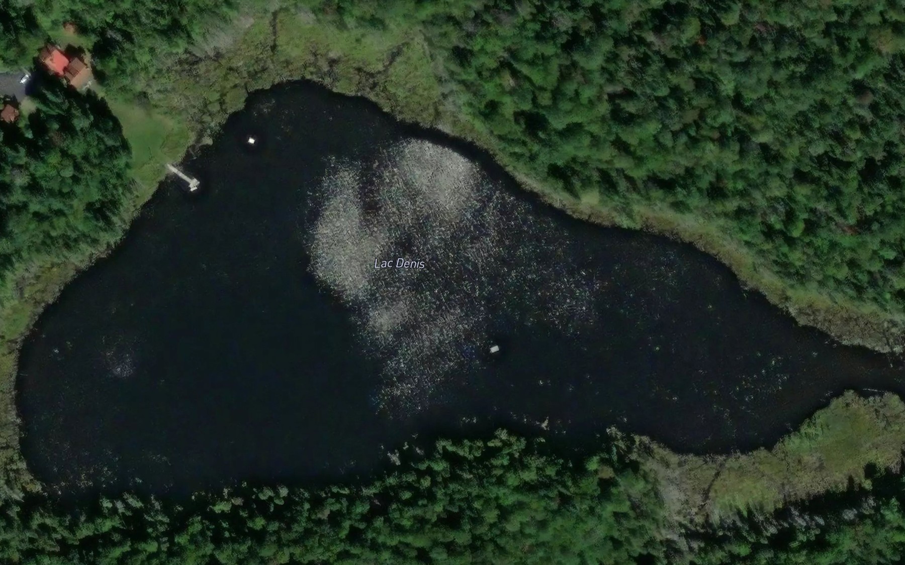 Satellite map of the Lac Denis