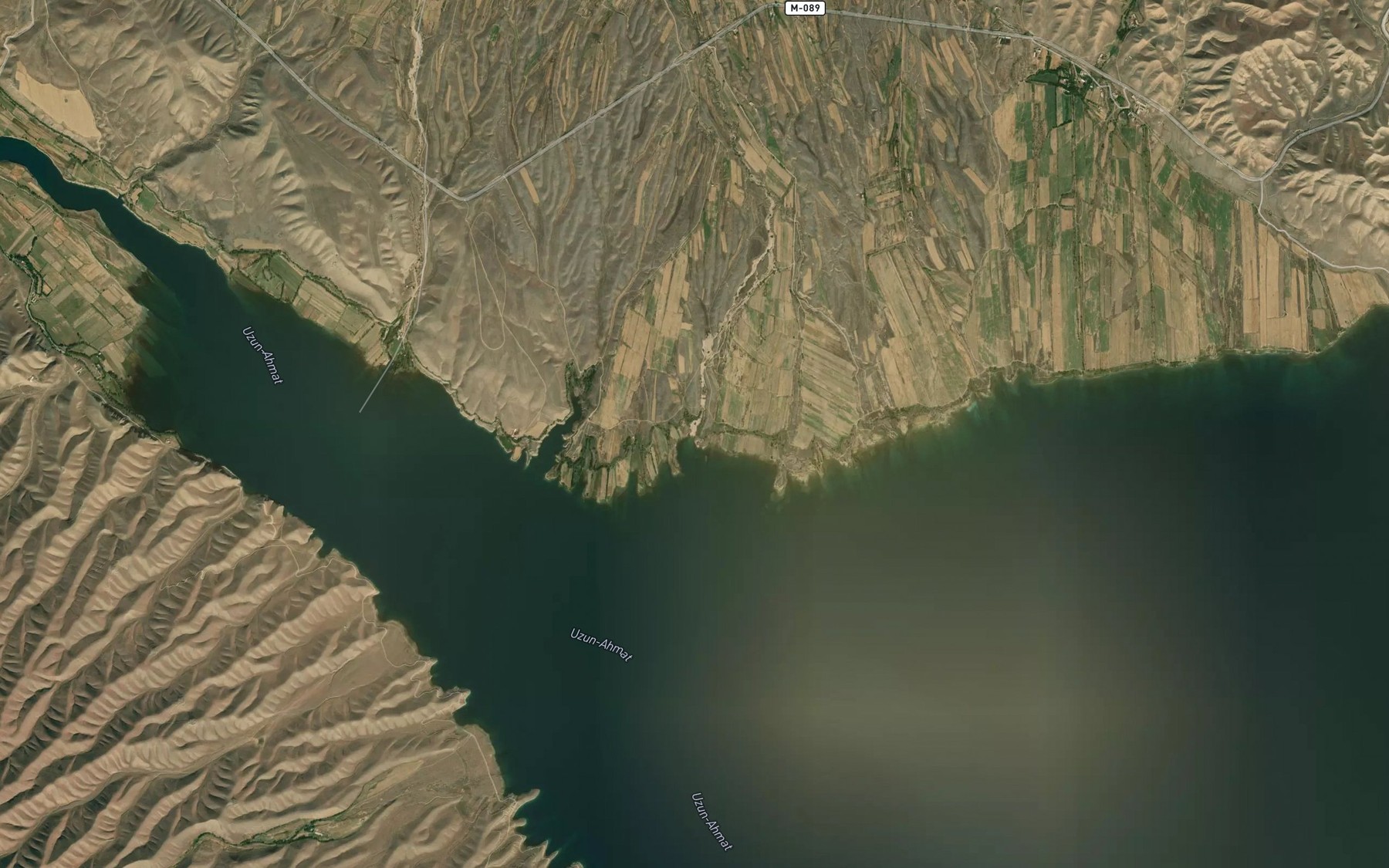 Satellite map of the Dzhergetalsay